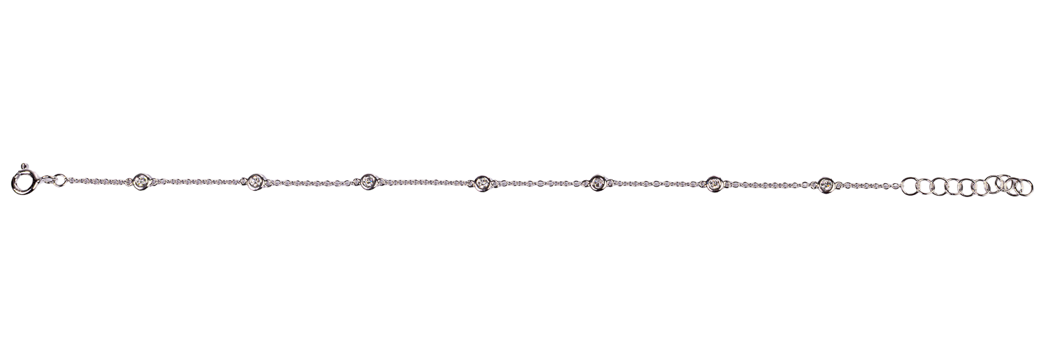 Delicate Diamond By The Yard Bracelet