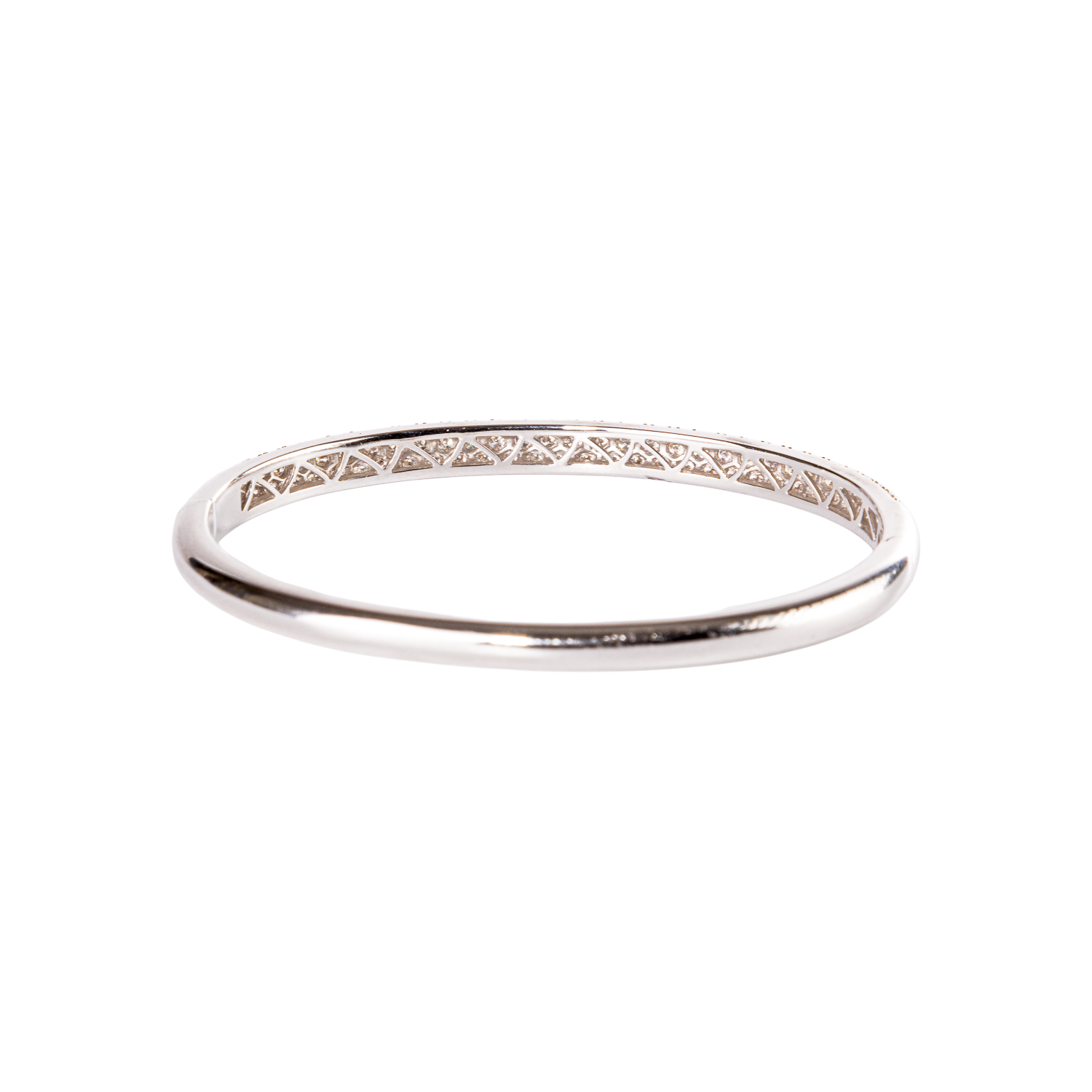 3 Row 18k Diamond Bangle