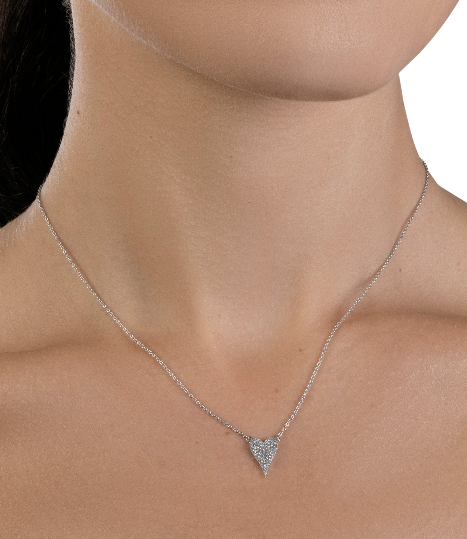 Elongated Diamond Heart