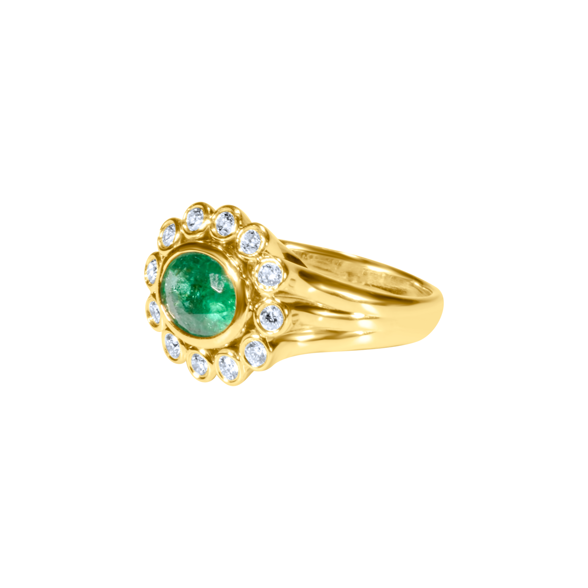 East-West Gemstone Diamond Ring
