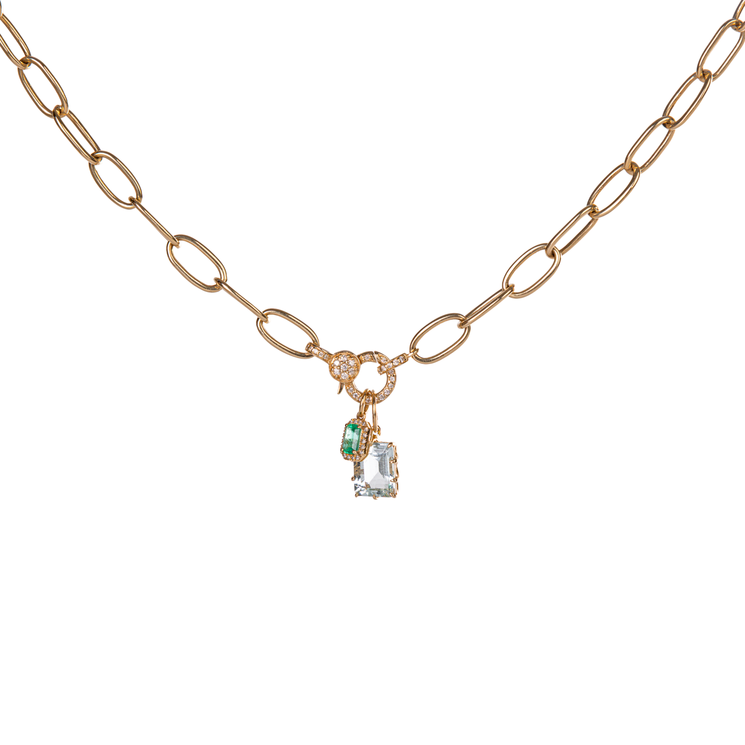 Mini Emerald Halo Charm