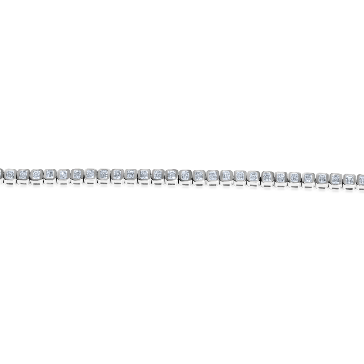 Emerald Cut Diamond Bezel Tennis Bracelet.png