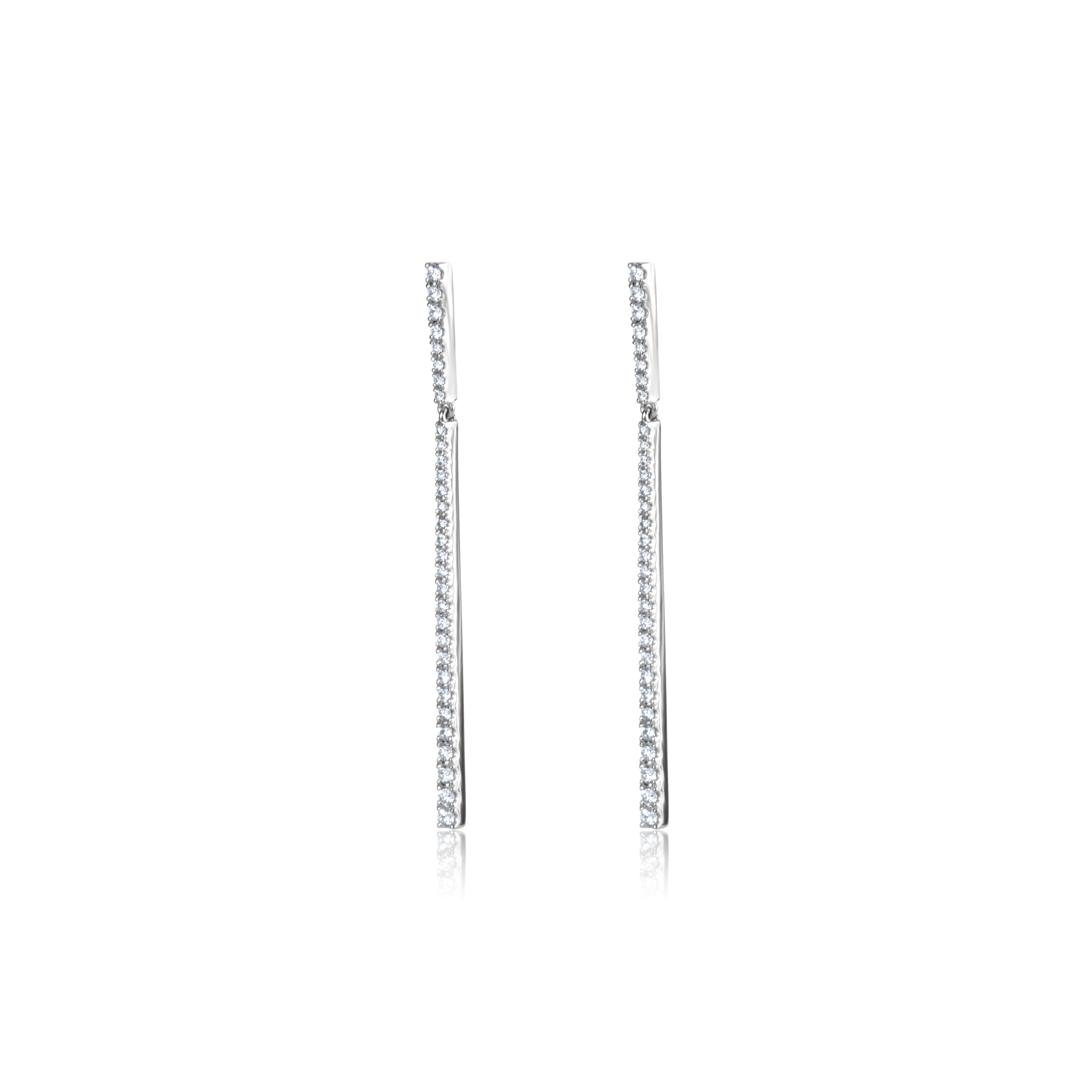 Fabuolus Diamond Stick Earrings