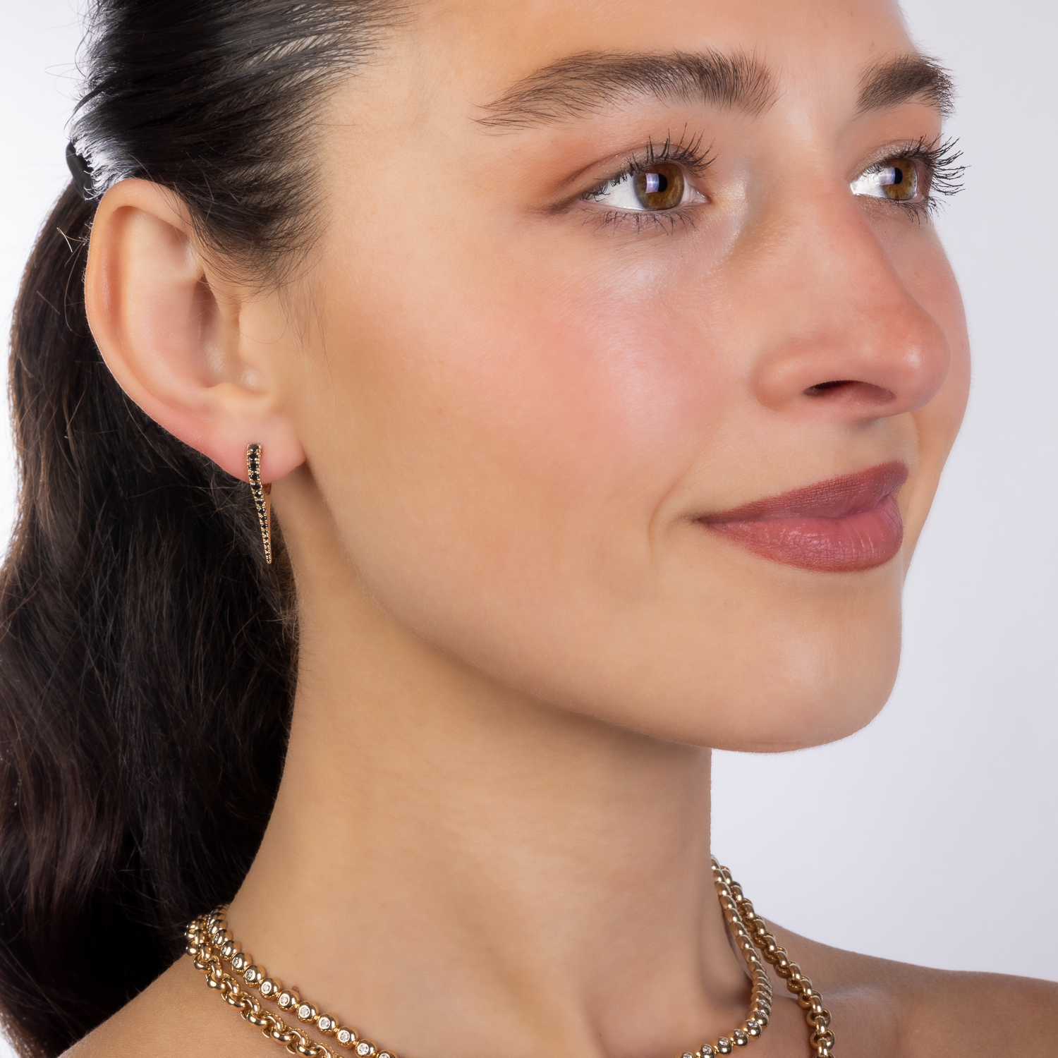 Gemstone Dagger Earrings