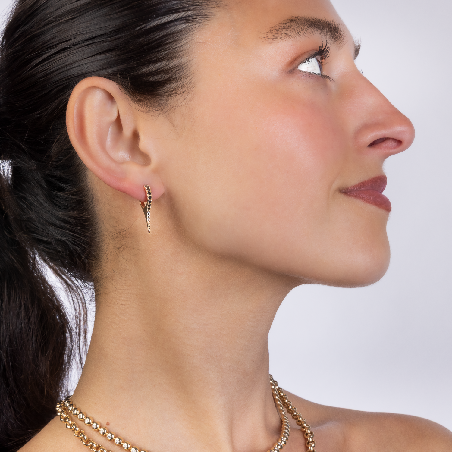 Gemstone Dagger Earrings