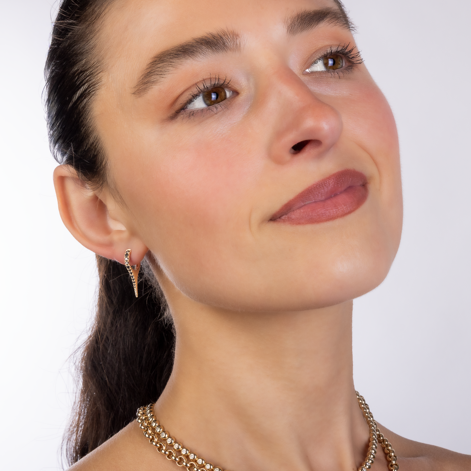 Gemstone Dagger Earrings