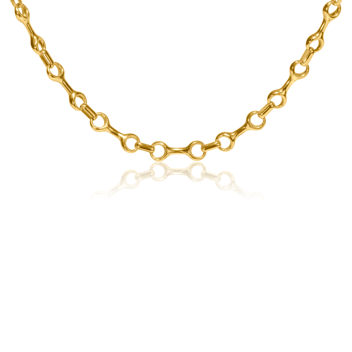 Gold Horsebit Link Chain