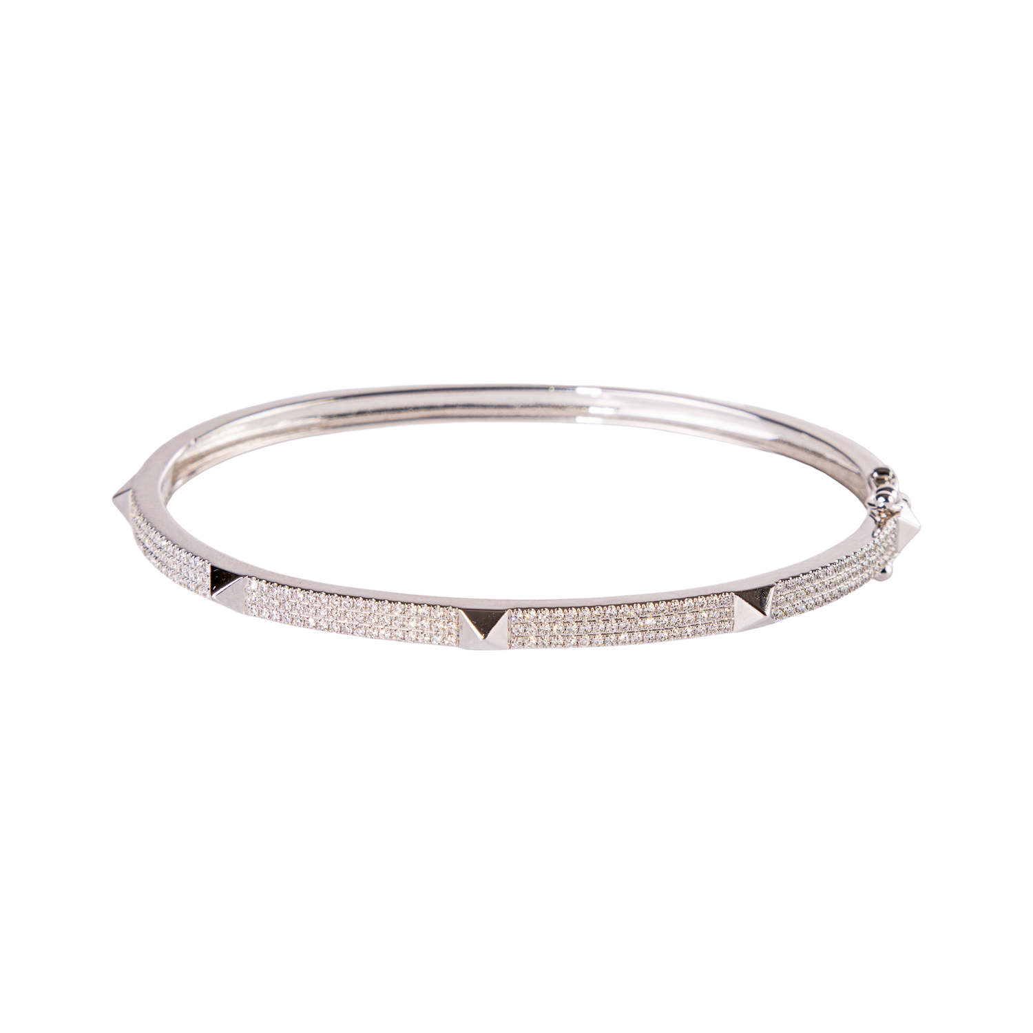 Diamond Pyramid Bangles