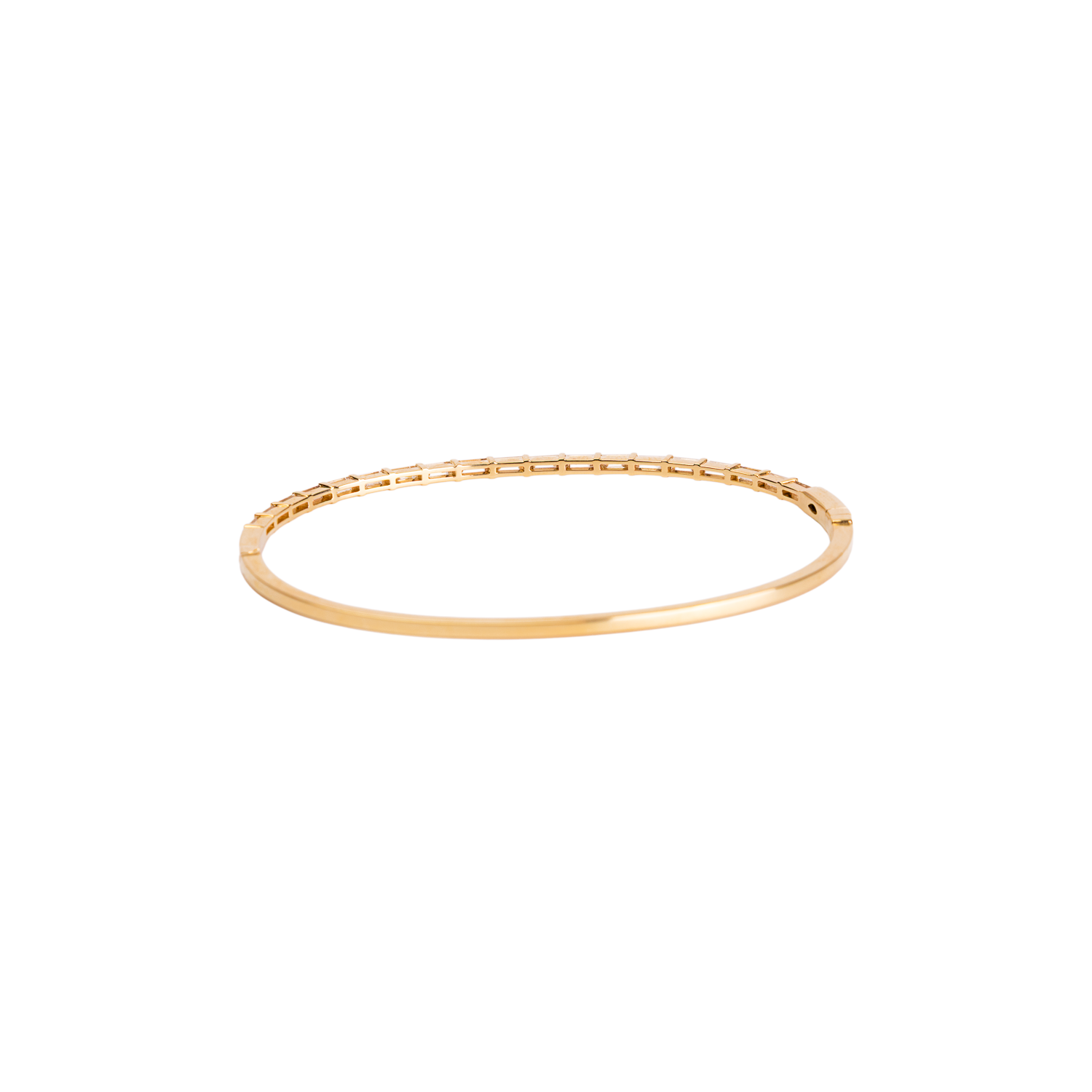 Baguette Diamond Half Bangle