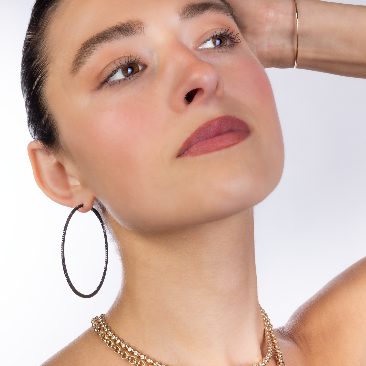 The Kerri Skinny Diamond Hoops