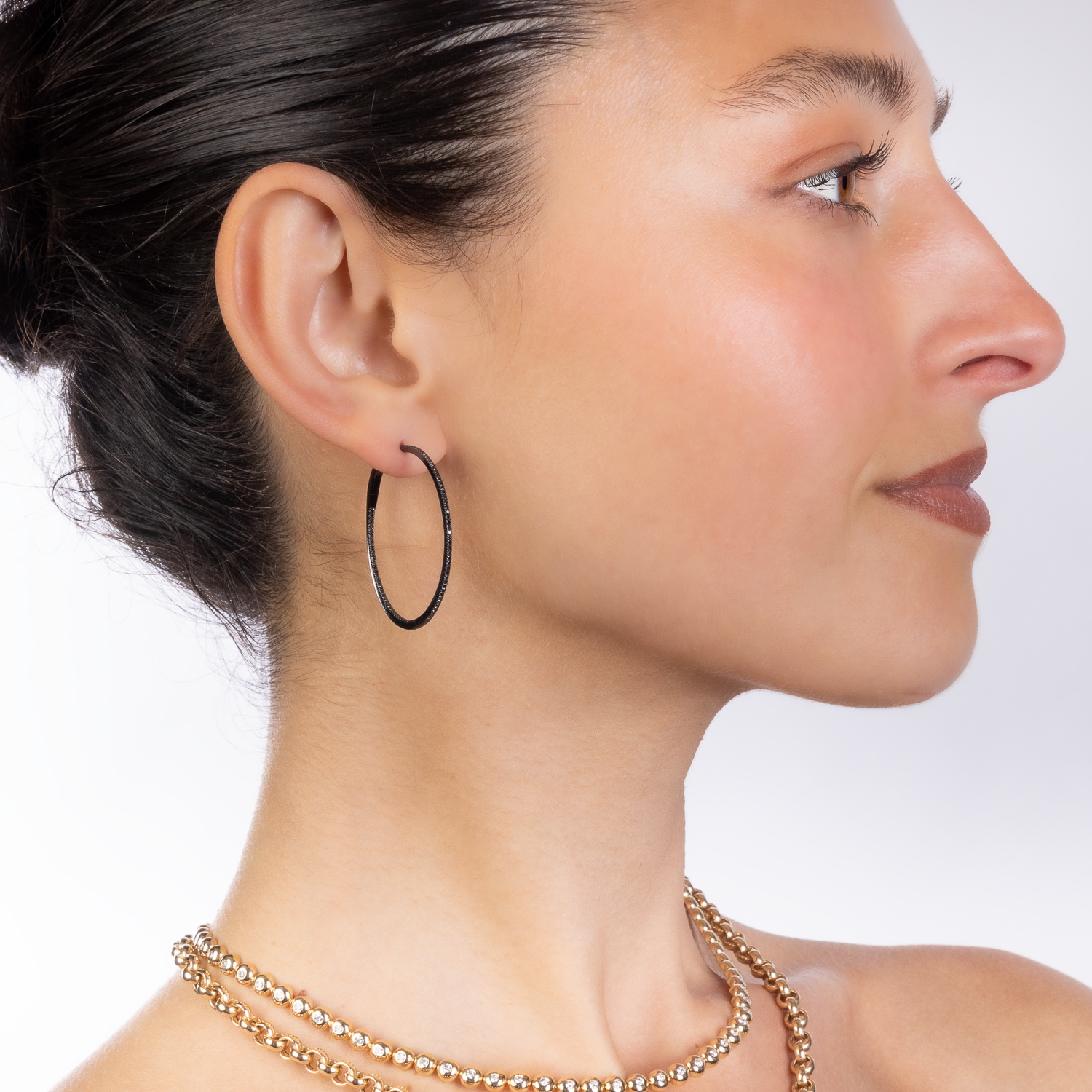 The Kerri Skinny Diamond Hoops