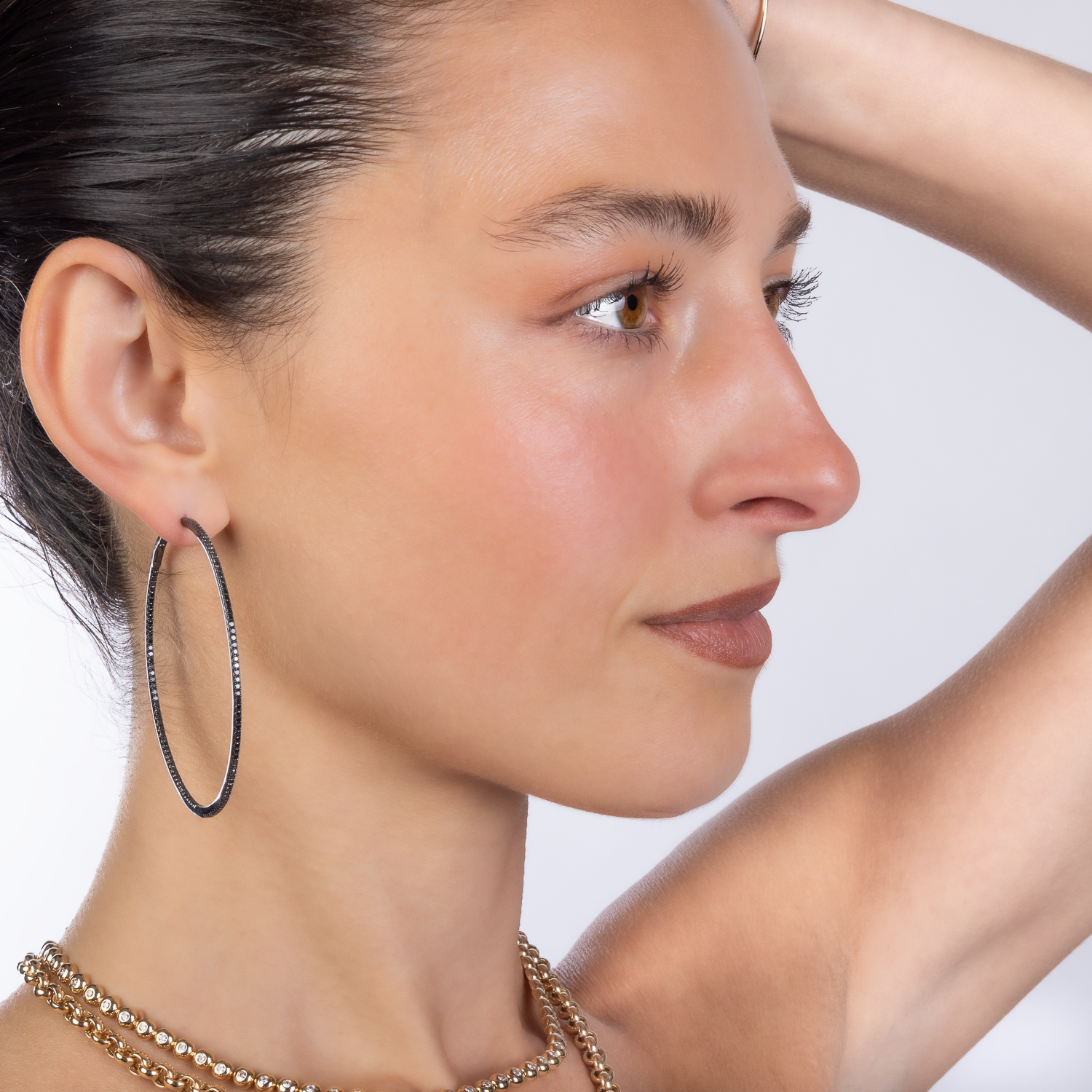 The Kerri Skinny Diamond Hoops