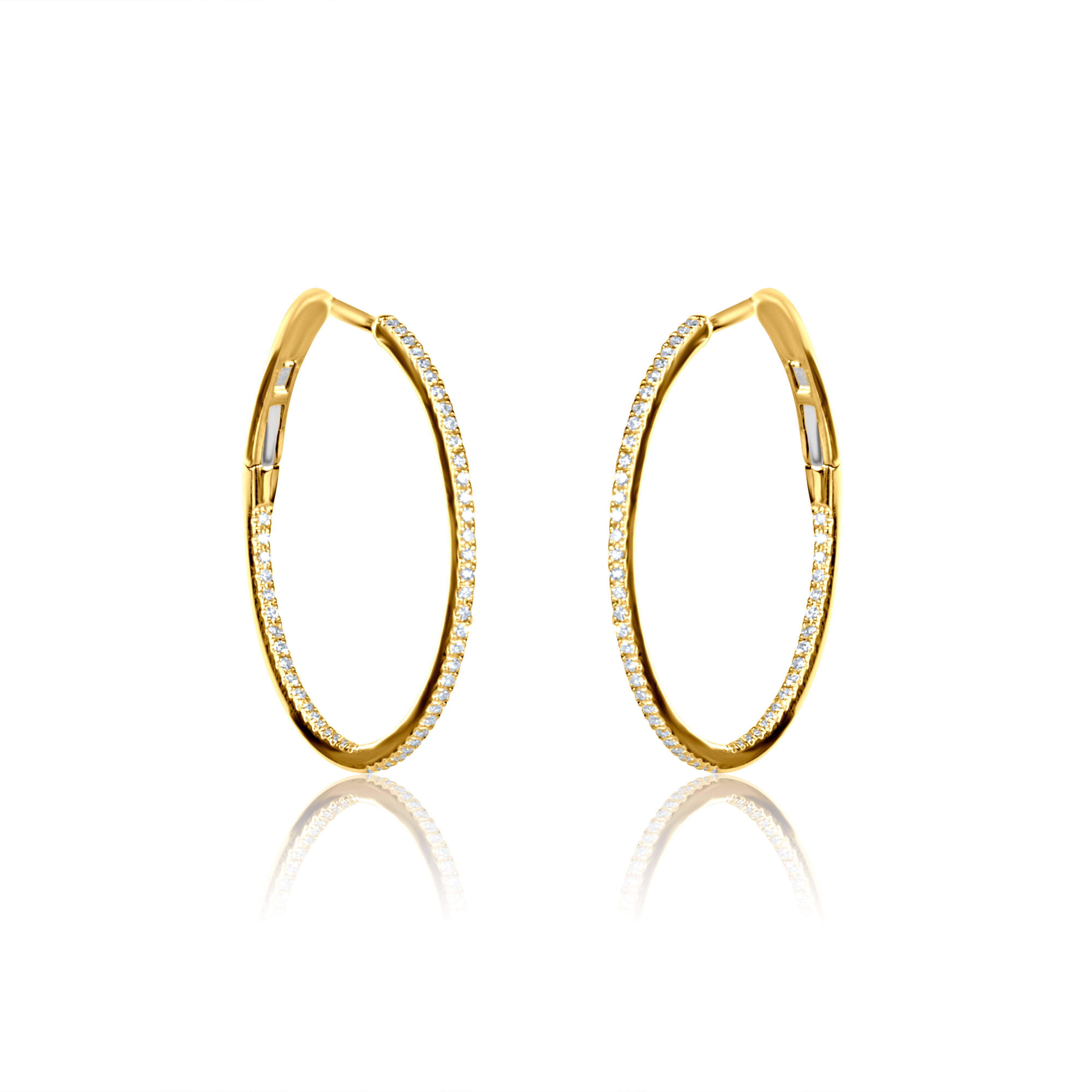 The Kerri Skinny Diamond Hoops