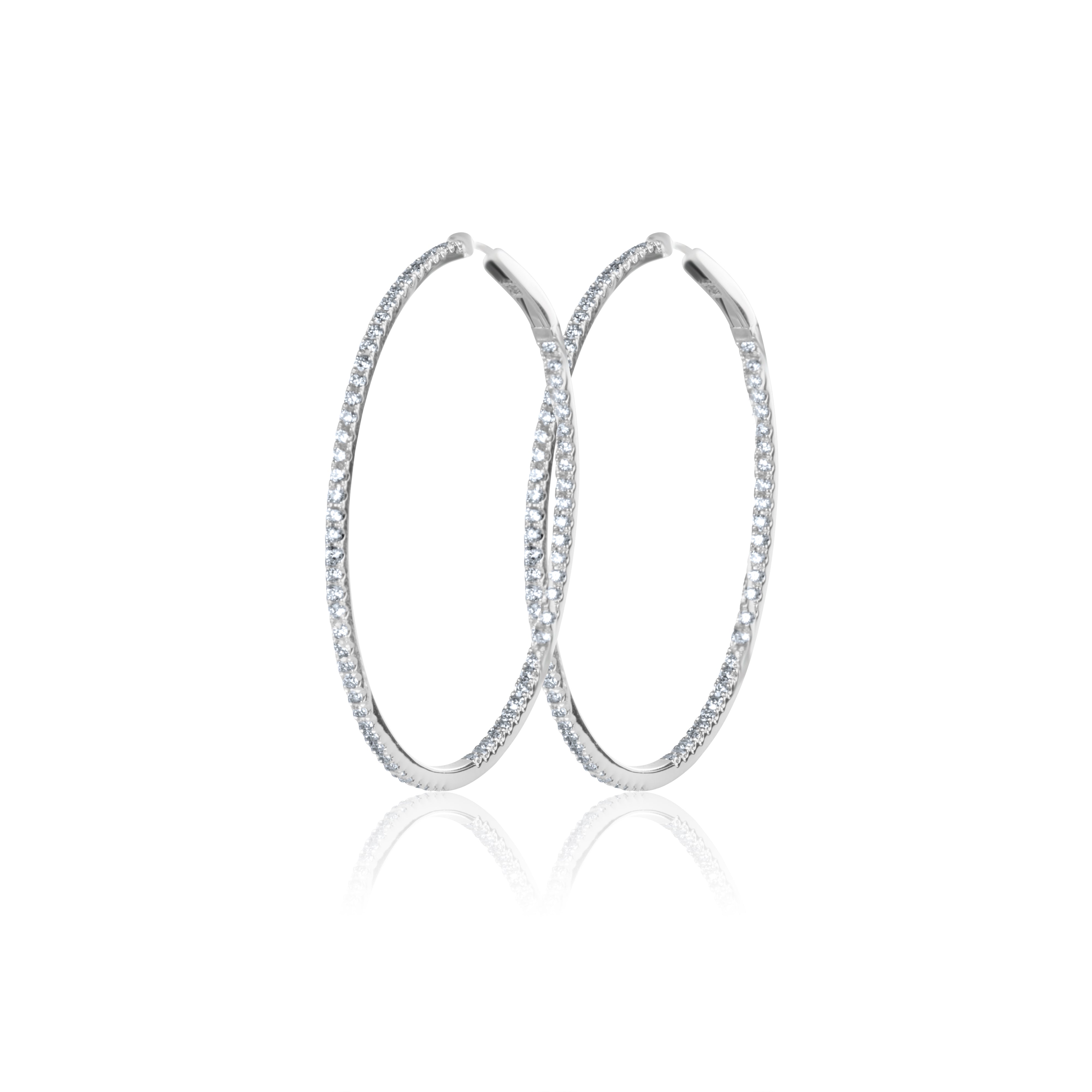 The Kerri Skinny Diamond Hoops