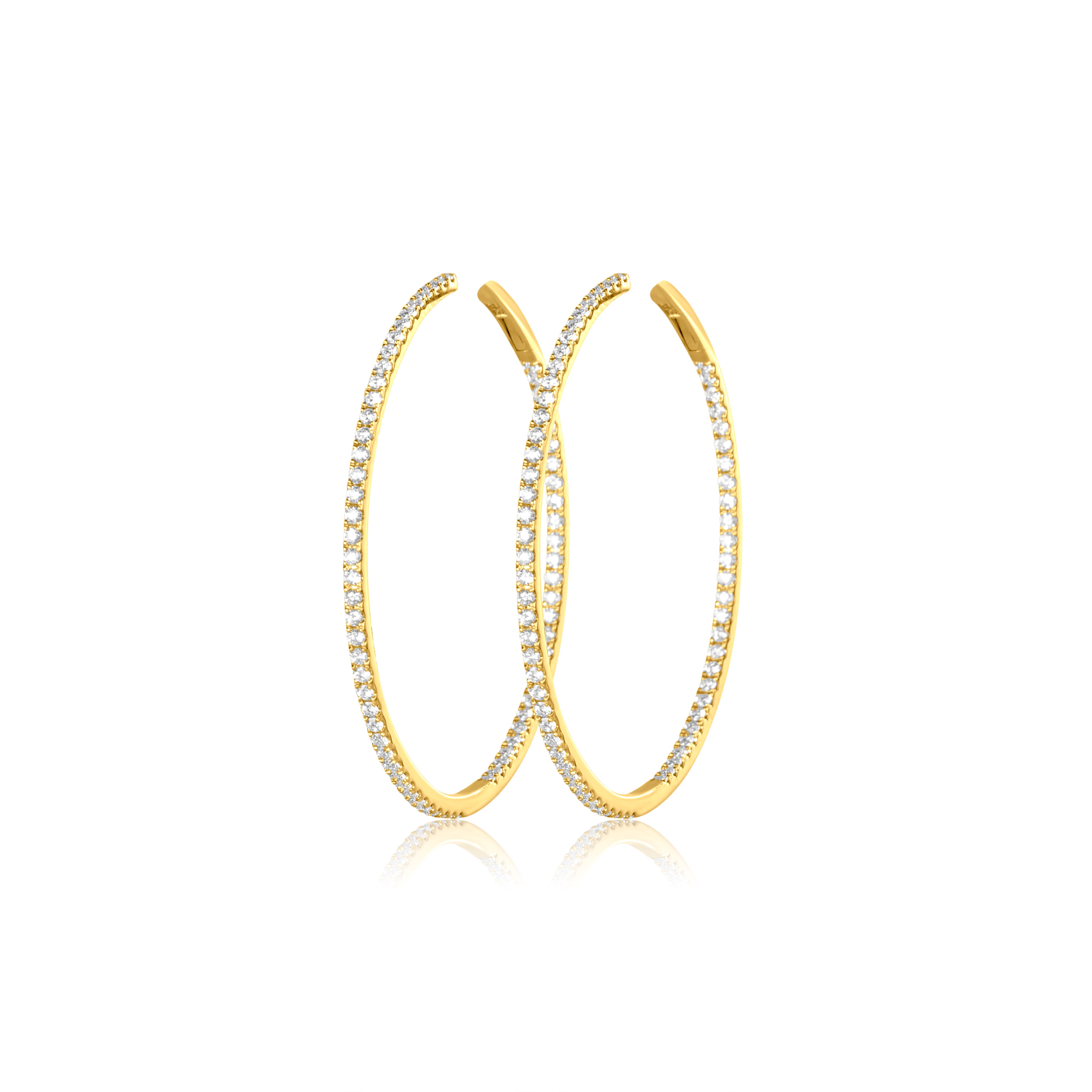 The Kerri Skinny Diamond Hoops