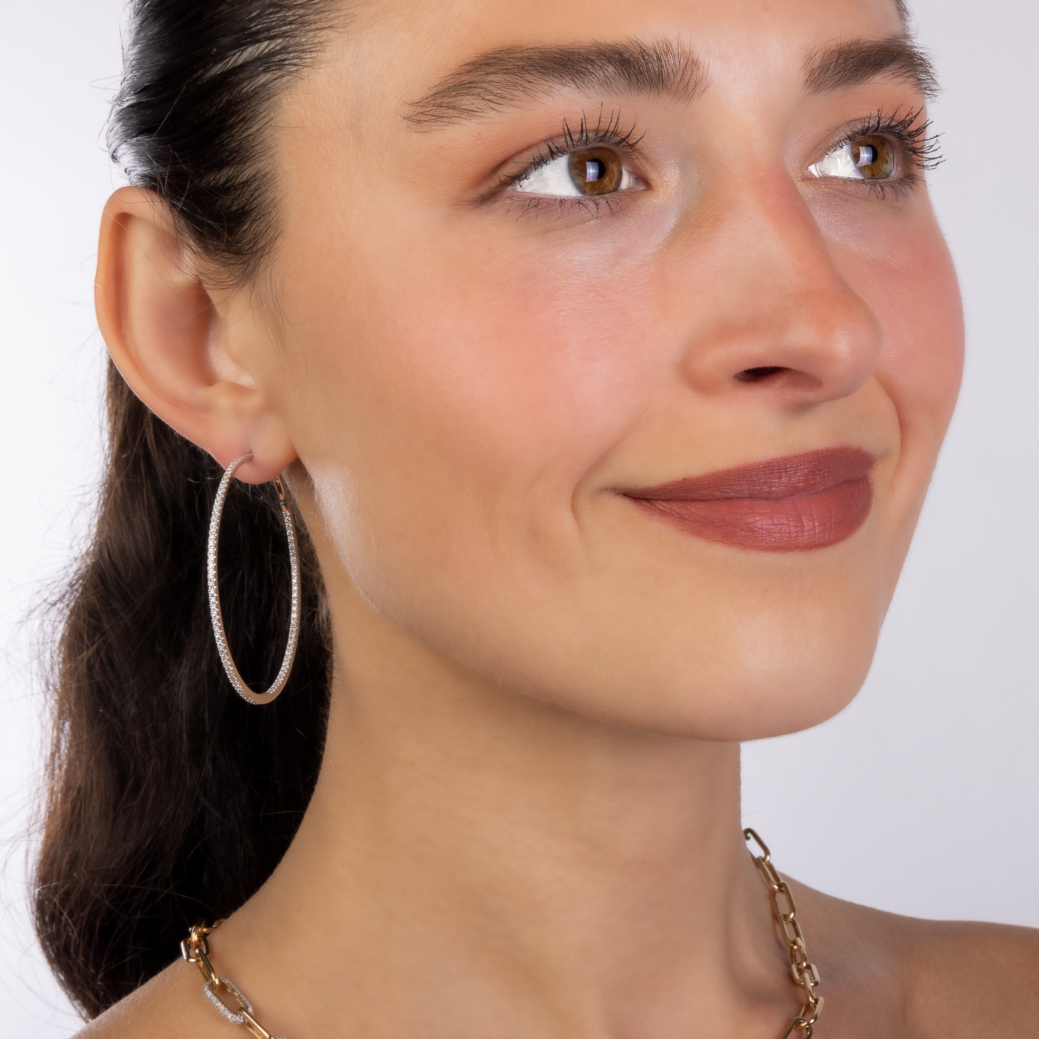 The Kerri Skinny Diamond Hoops