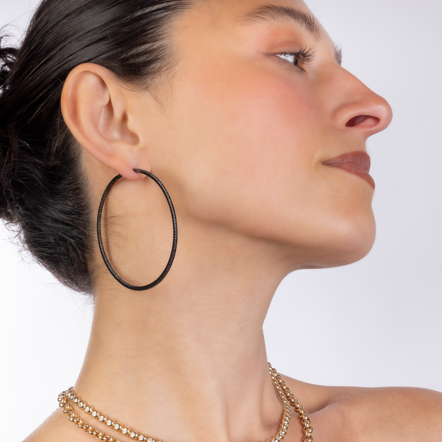 The Kerri Skinny Diamond Hoops