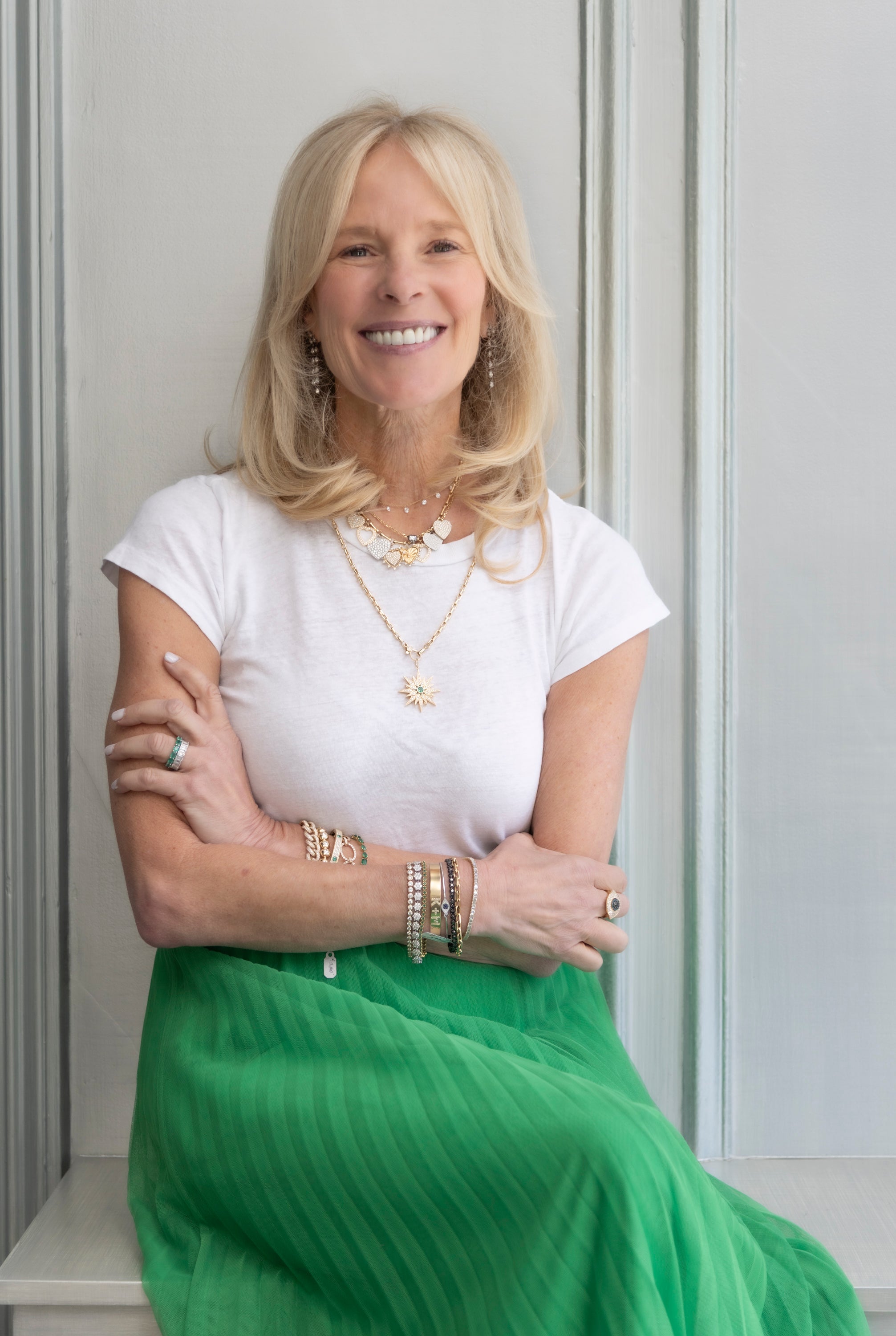 Flower Diamond Tennis Bracelet