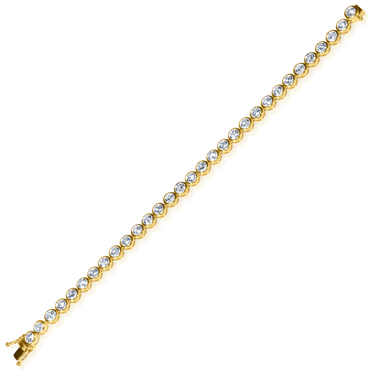 Lab Diamond Bezel Tennis Bracelet