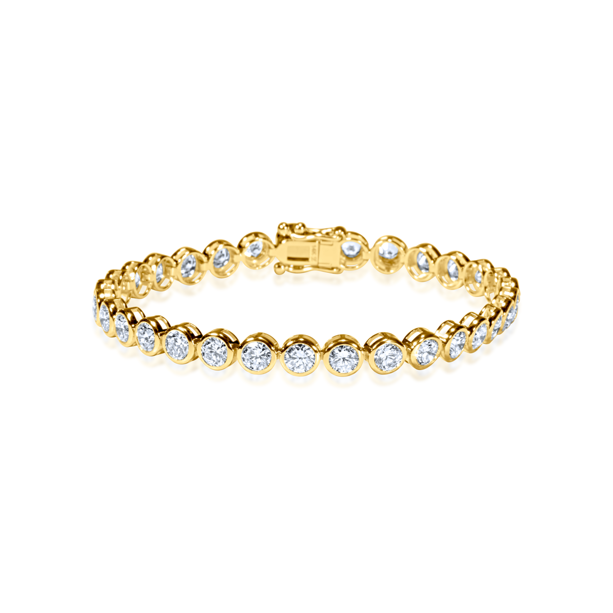 Lab Diamond Bezel Tennis Bracelet