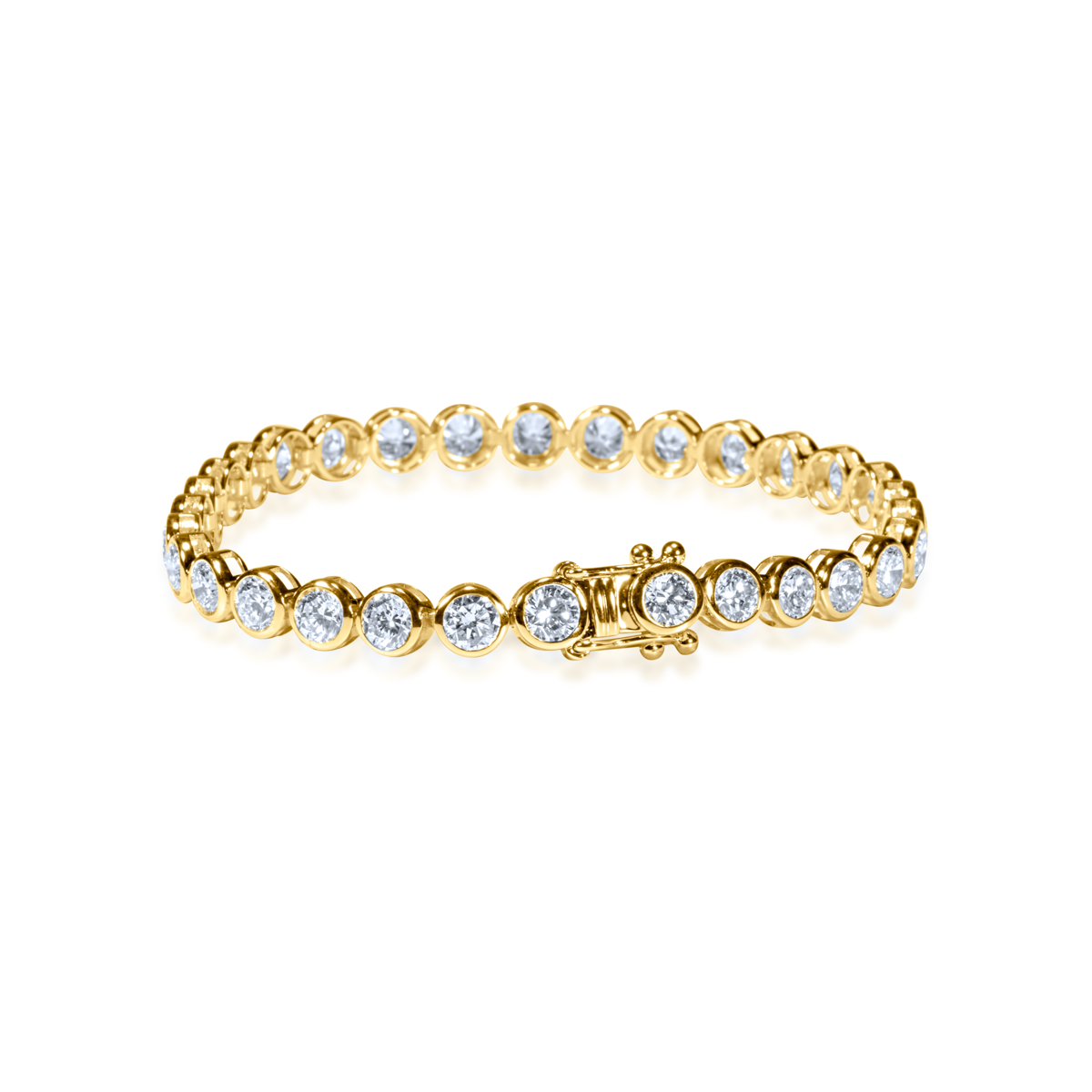 Lab Diamond Bezel Tennis Bracelet