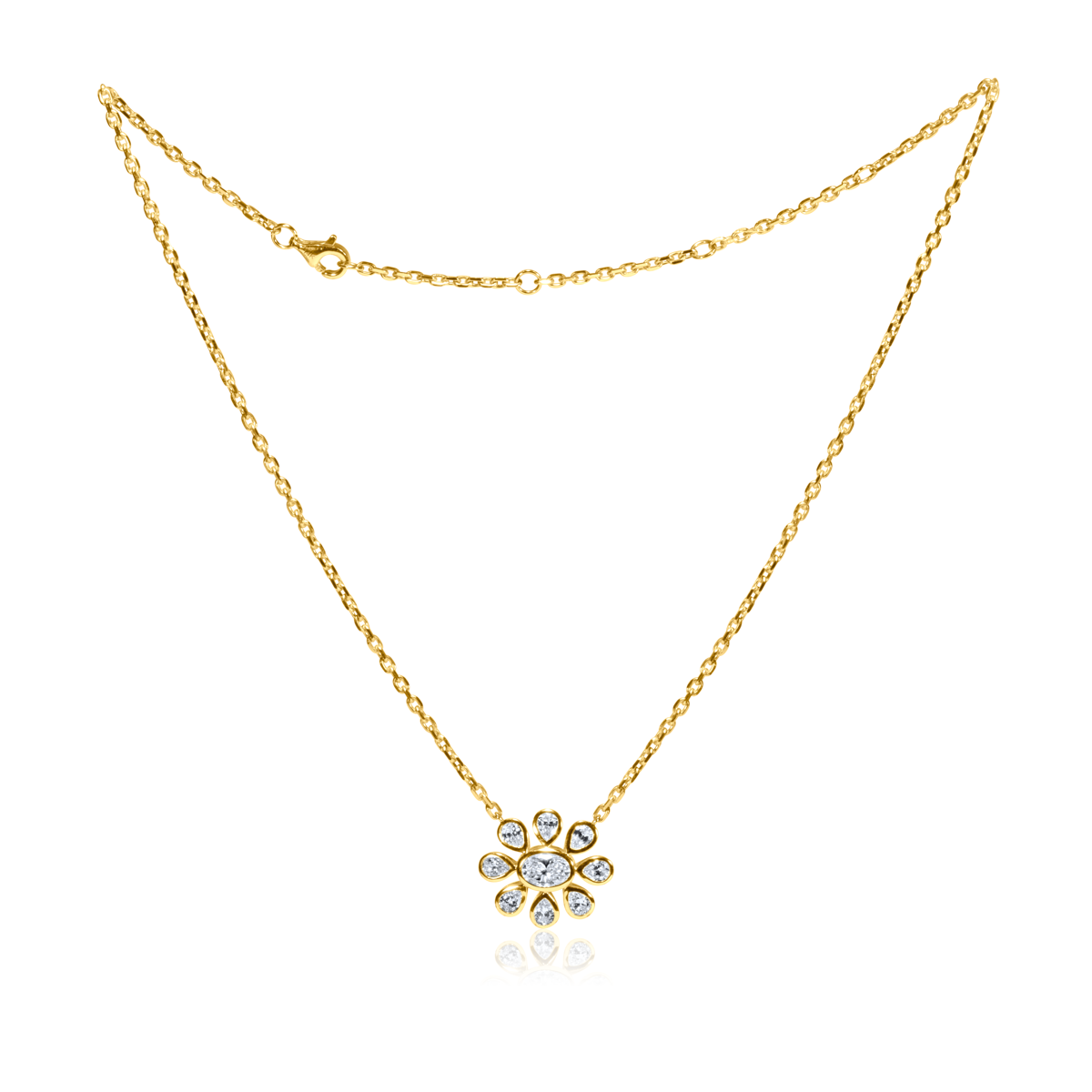 Lab Diamond Flower