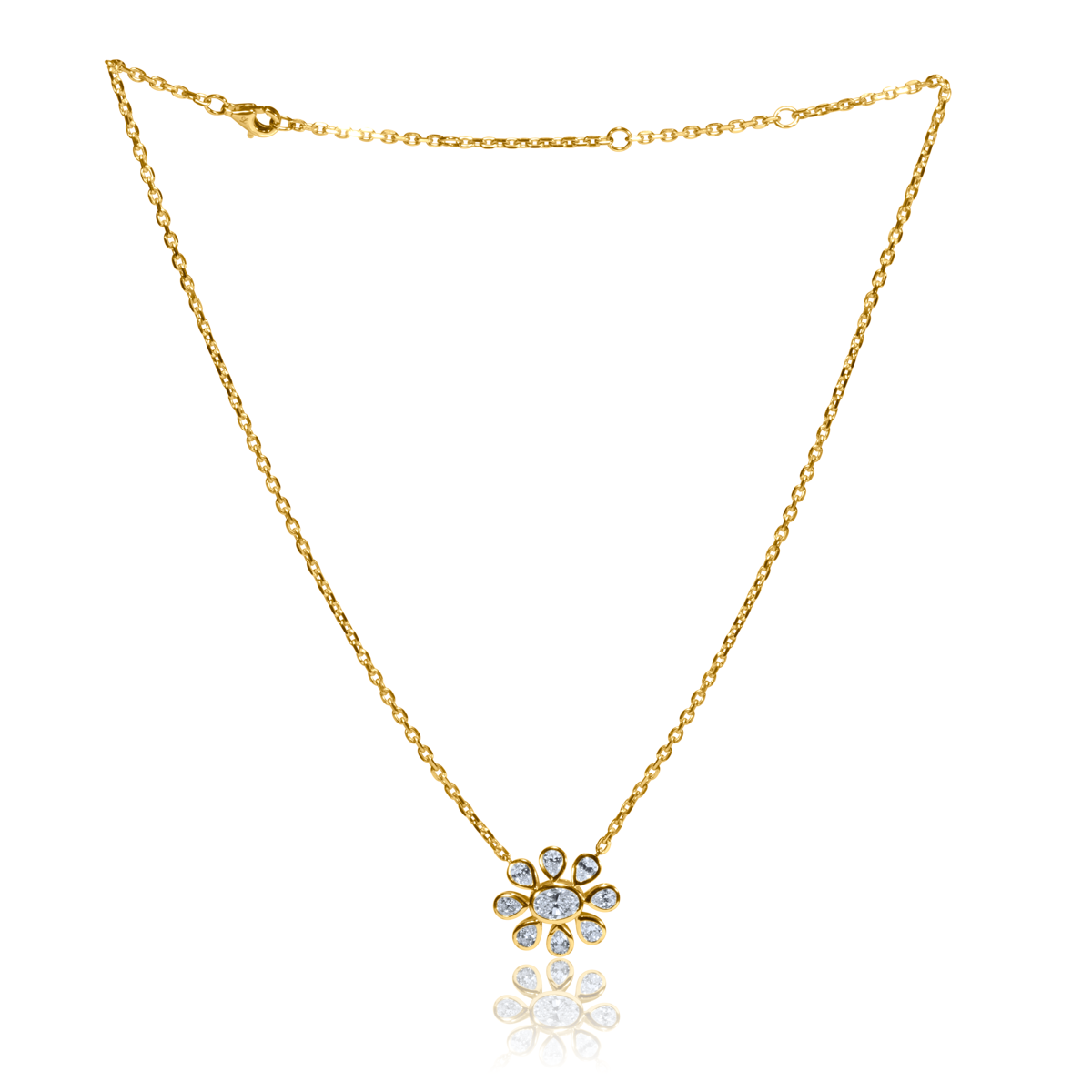 Lab Diamond Flower