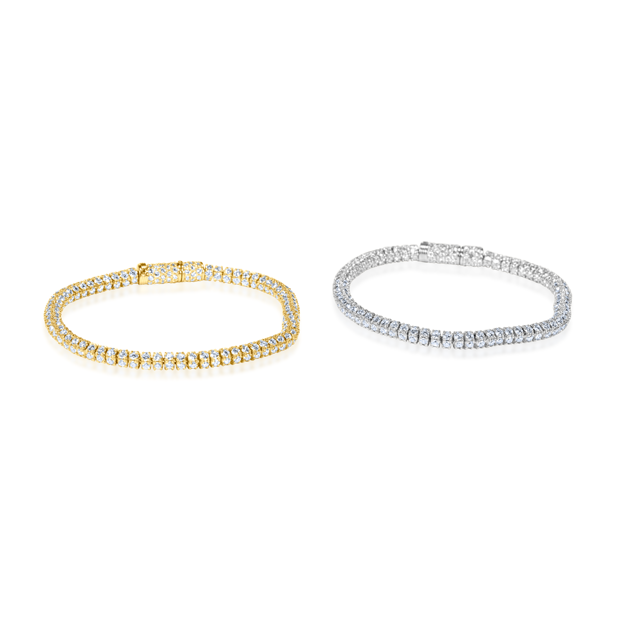 Lab Diamond Rondelle Tennis Bracelet
