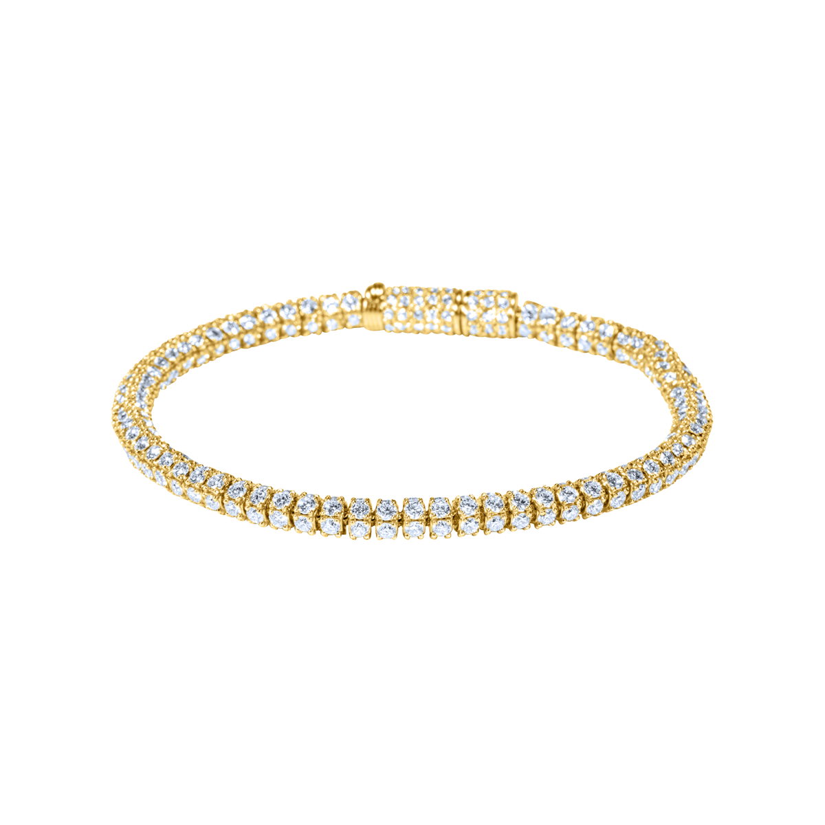 Lab Diamond Rondelle Tennis Bracelet
