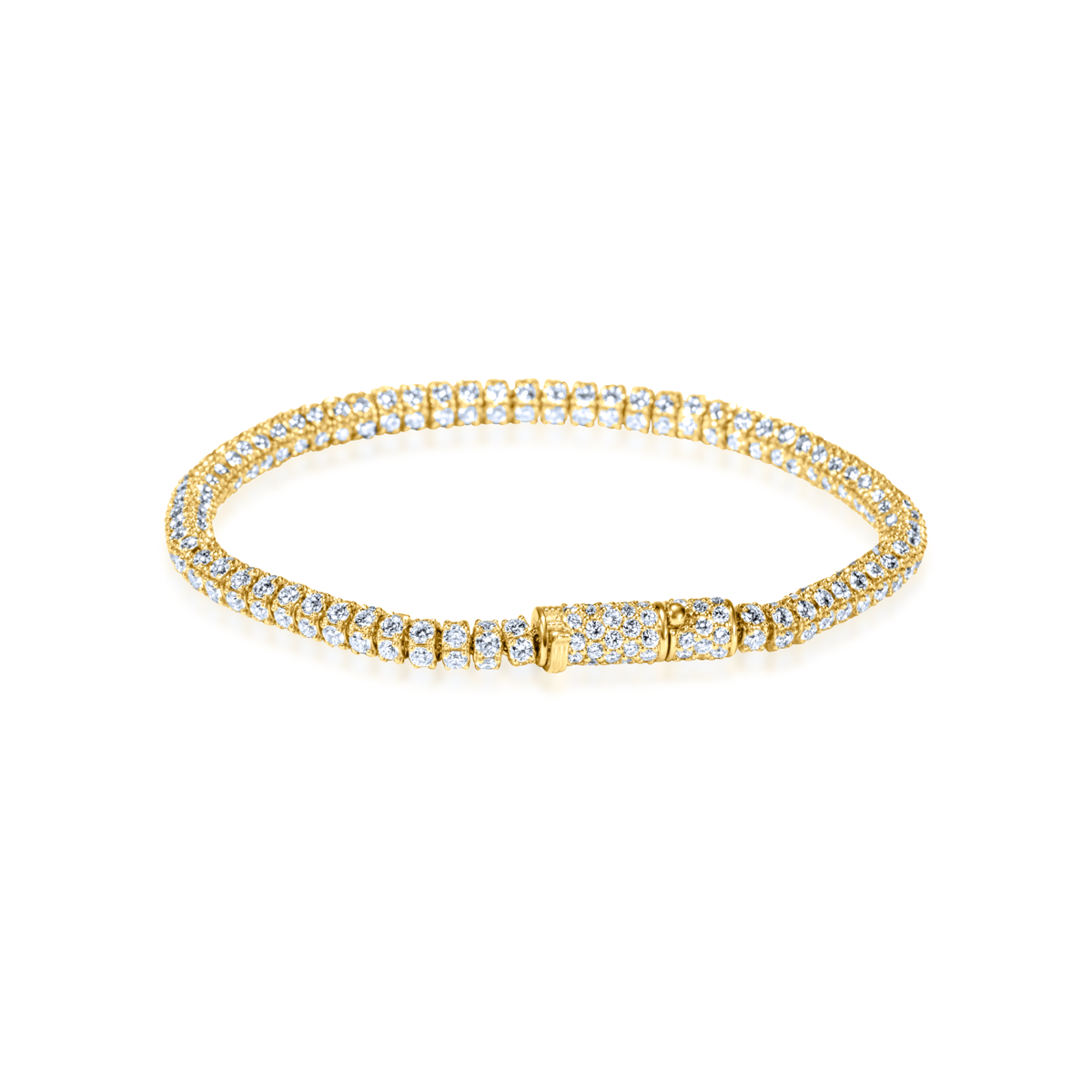 Lab Diamond Rondelle Tennis Bracelet