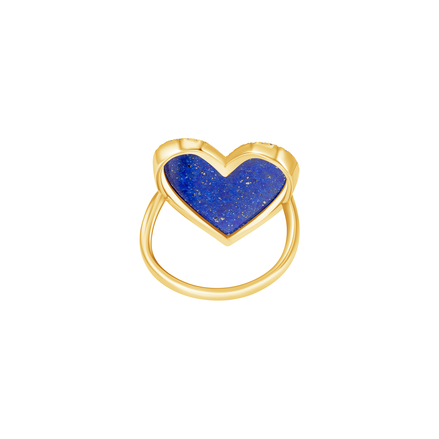 Gemstone Diamond Heart Ring
