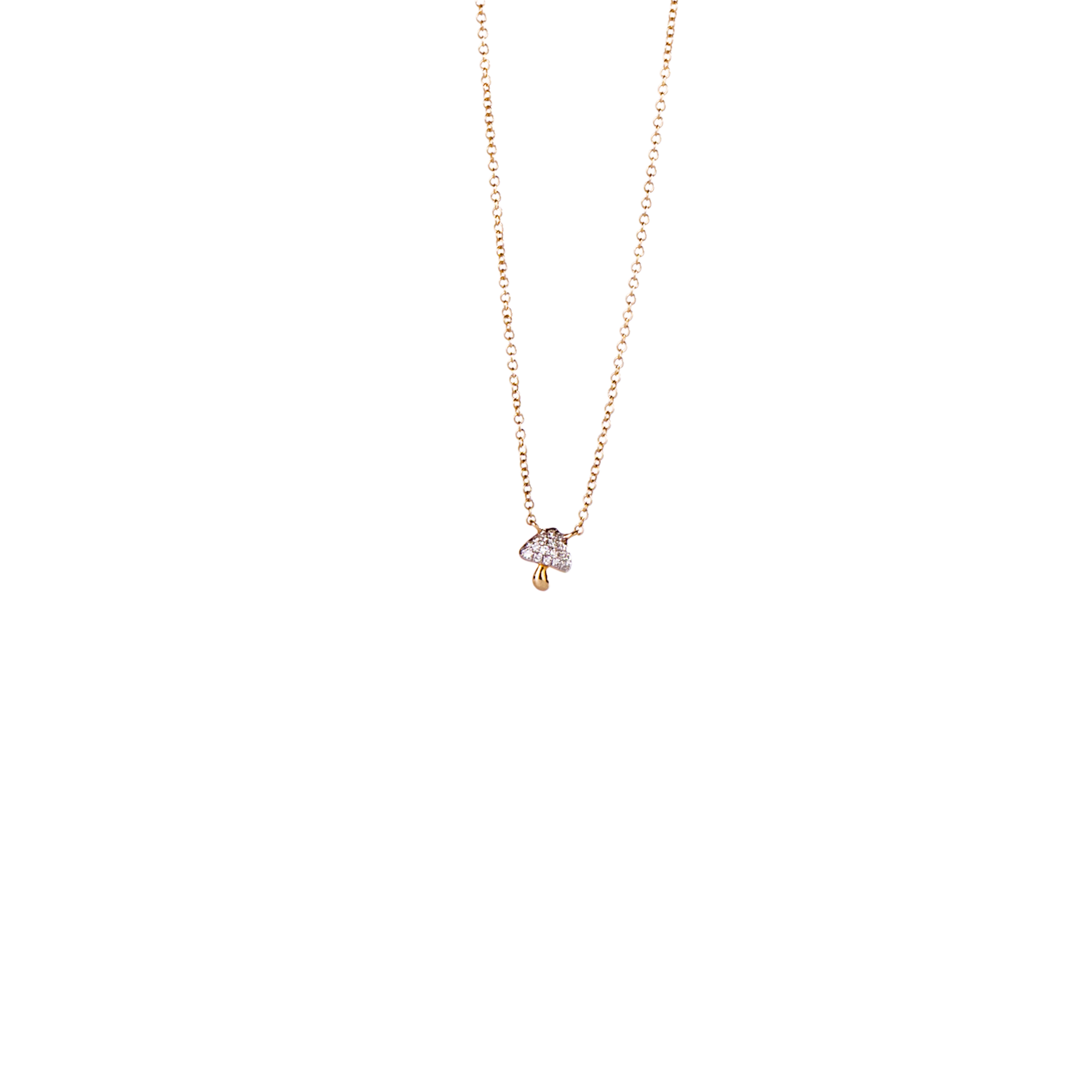 Mushroom Diamond Necklace