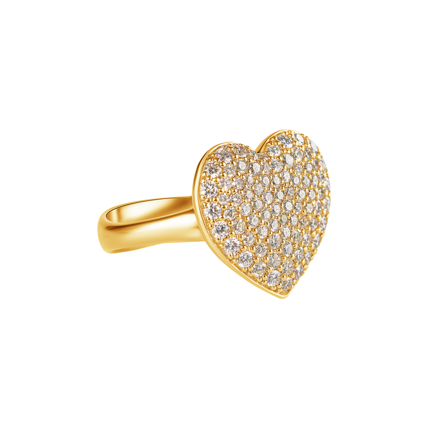 Large heart Diamond RIng