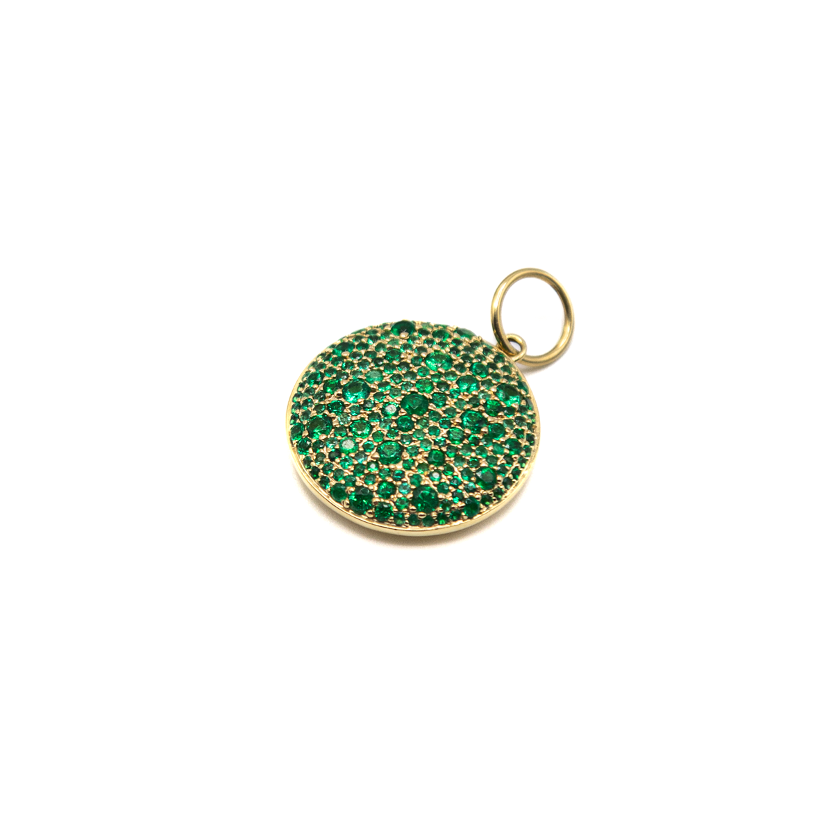 Pave Disc Charm