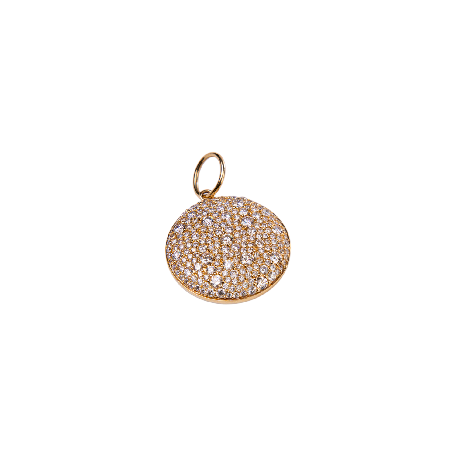 Pave Disc Charm