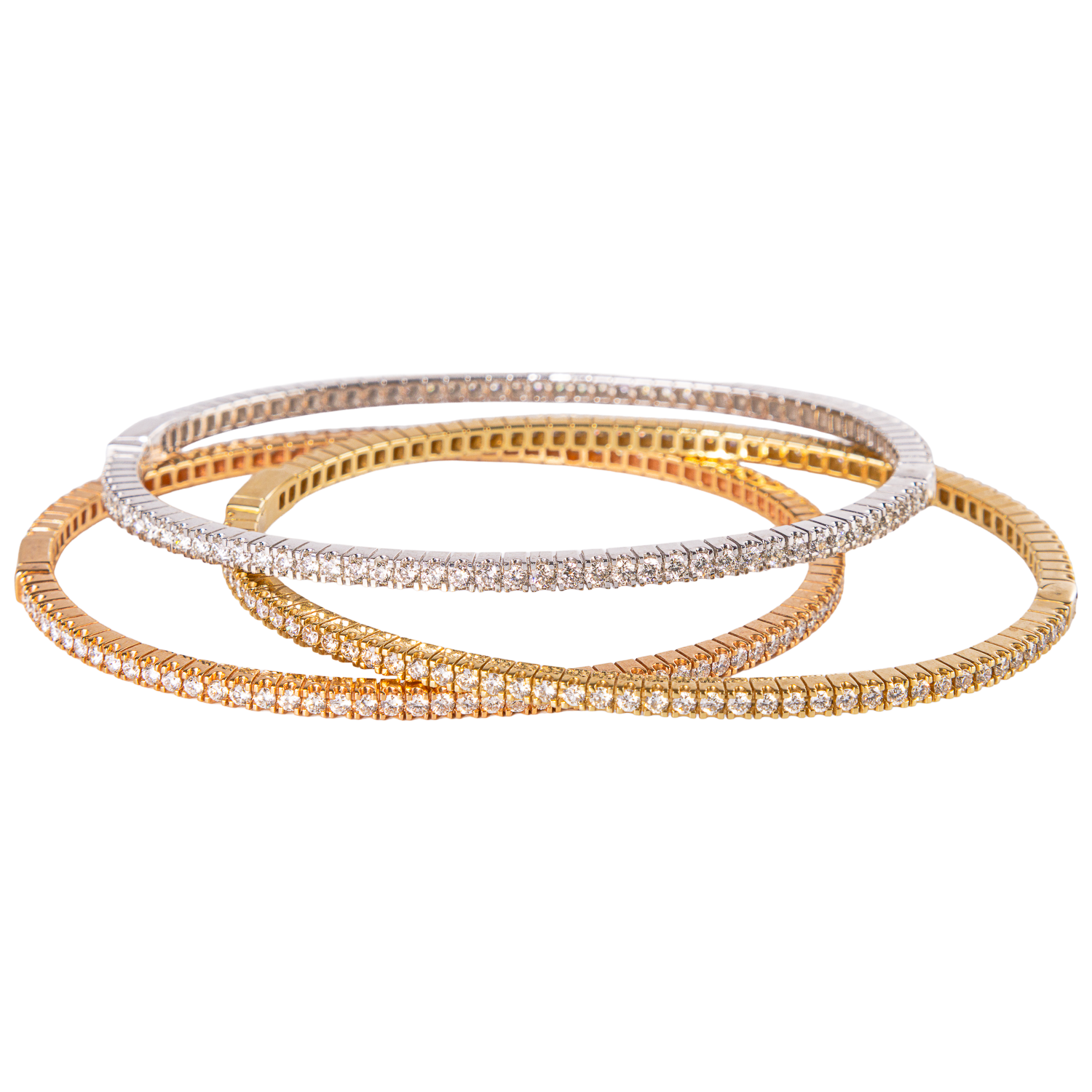 Prong Set Diamond Bangle