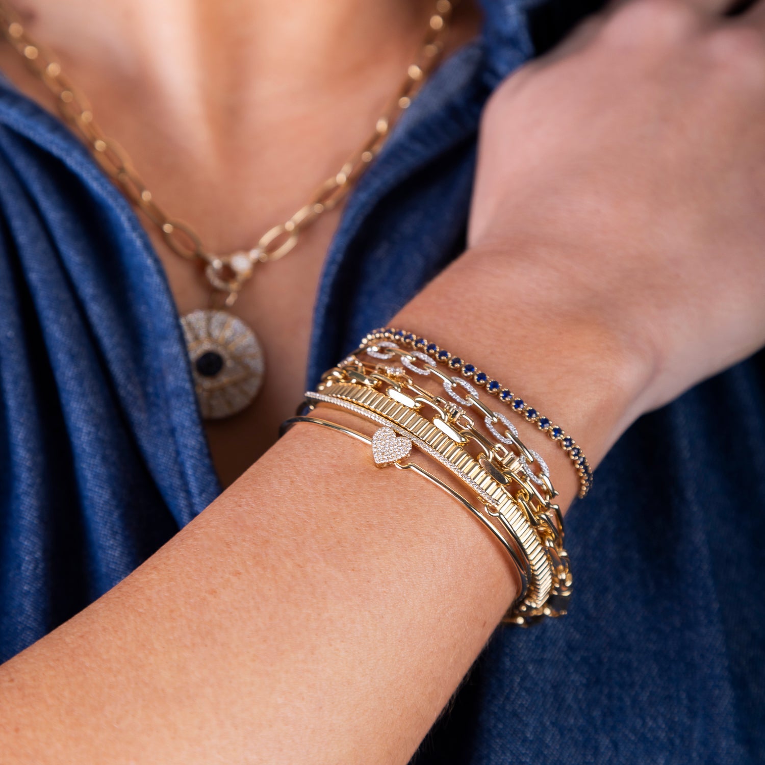 Skinny Diamond Bar Bangle