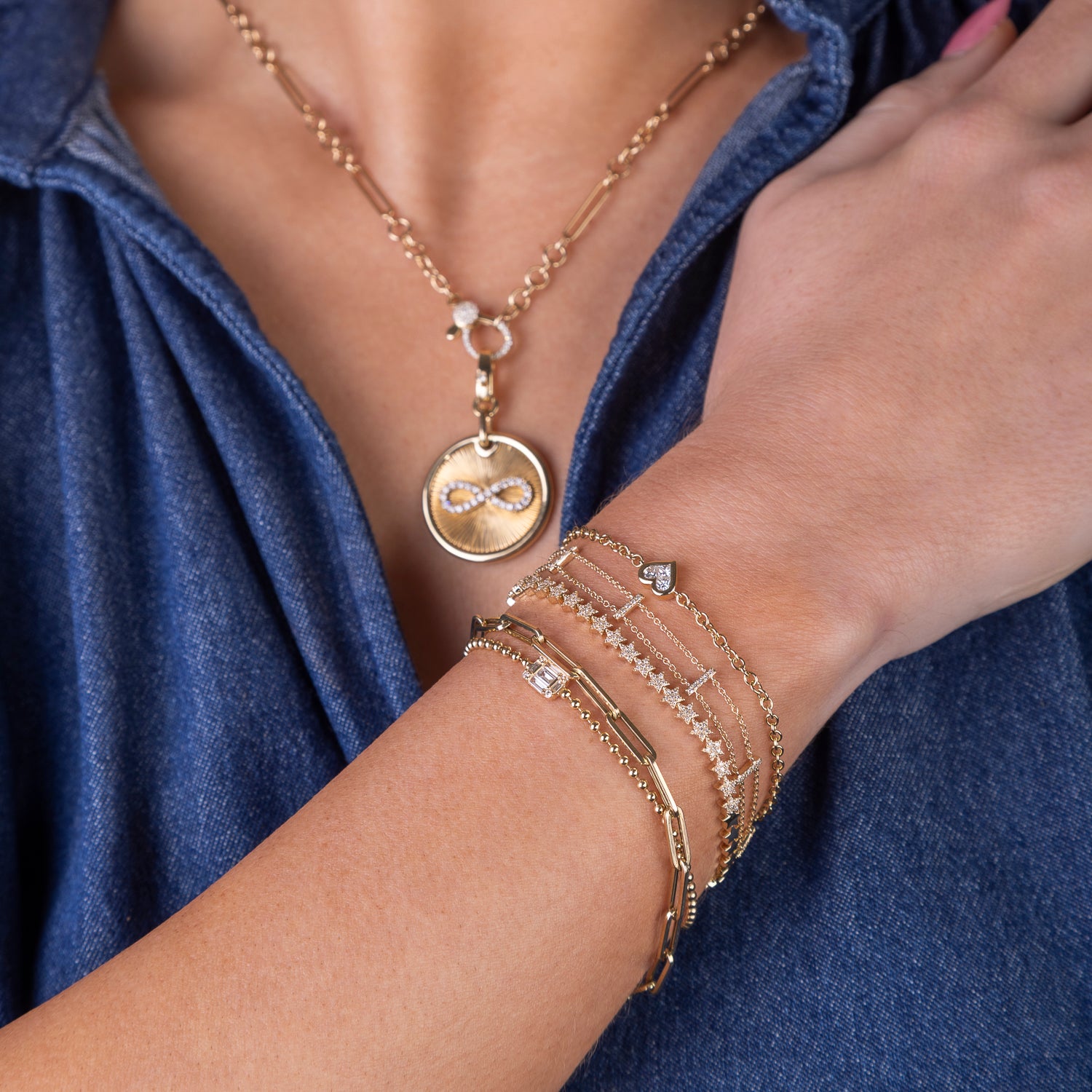 Shooting Stars Diamond Tennis Bracelet