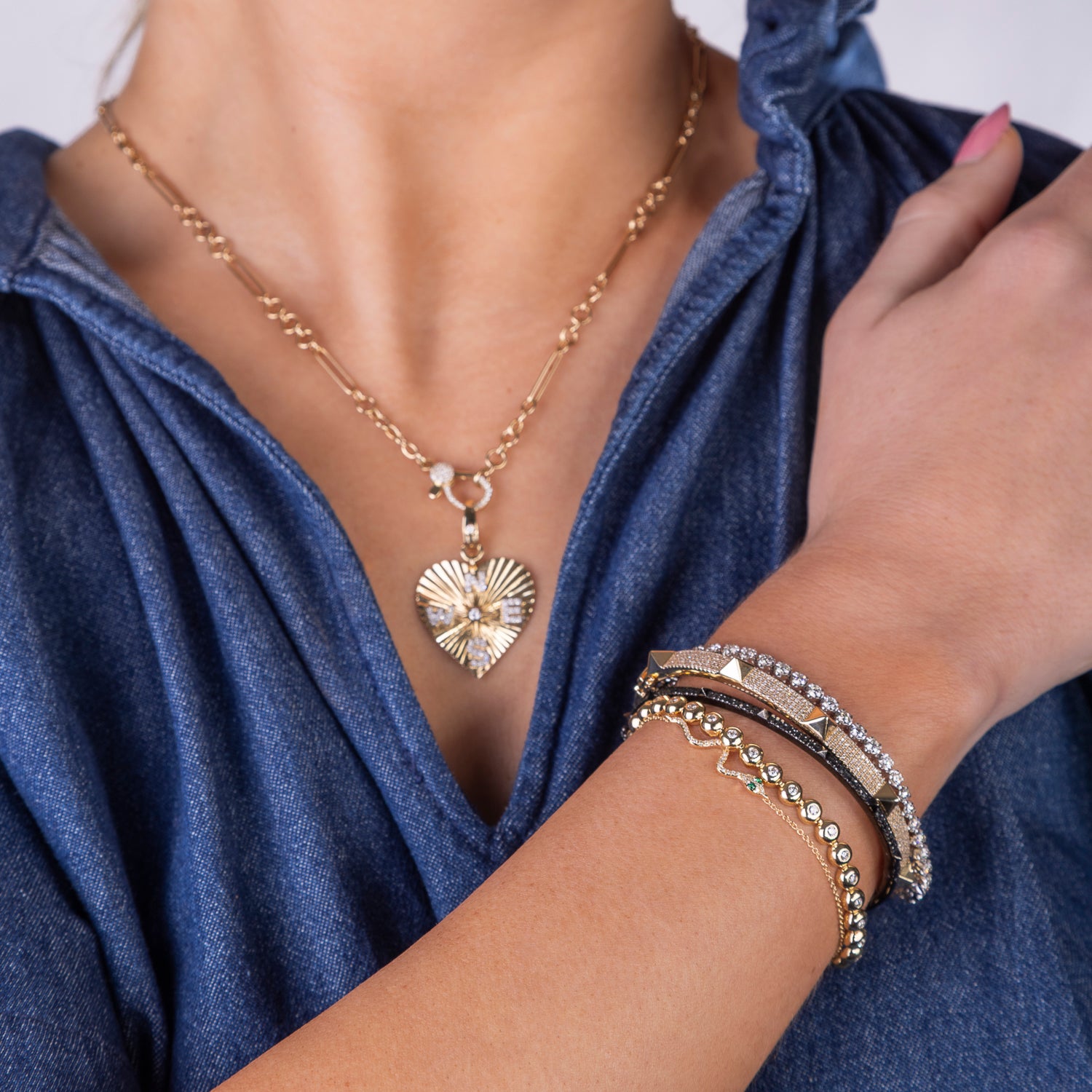 Bubble Diamond Tennis Bracelet