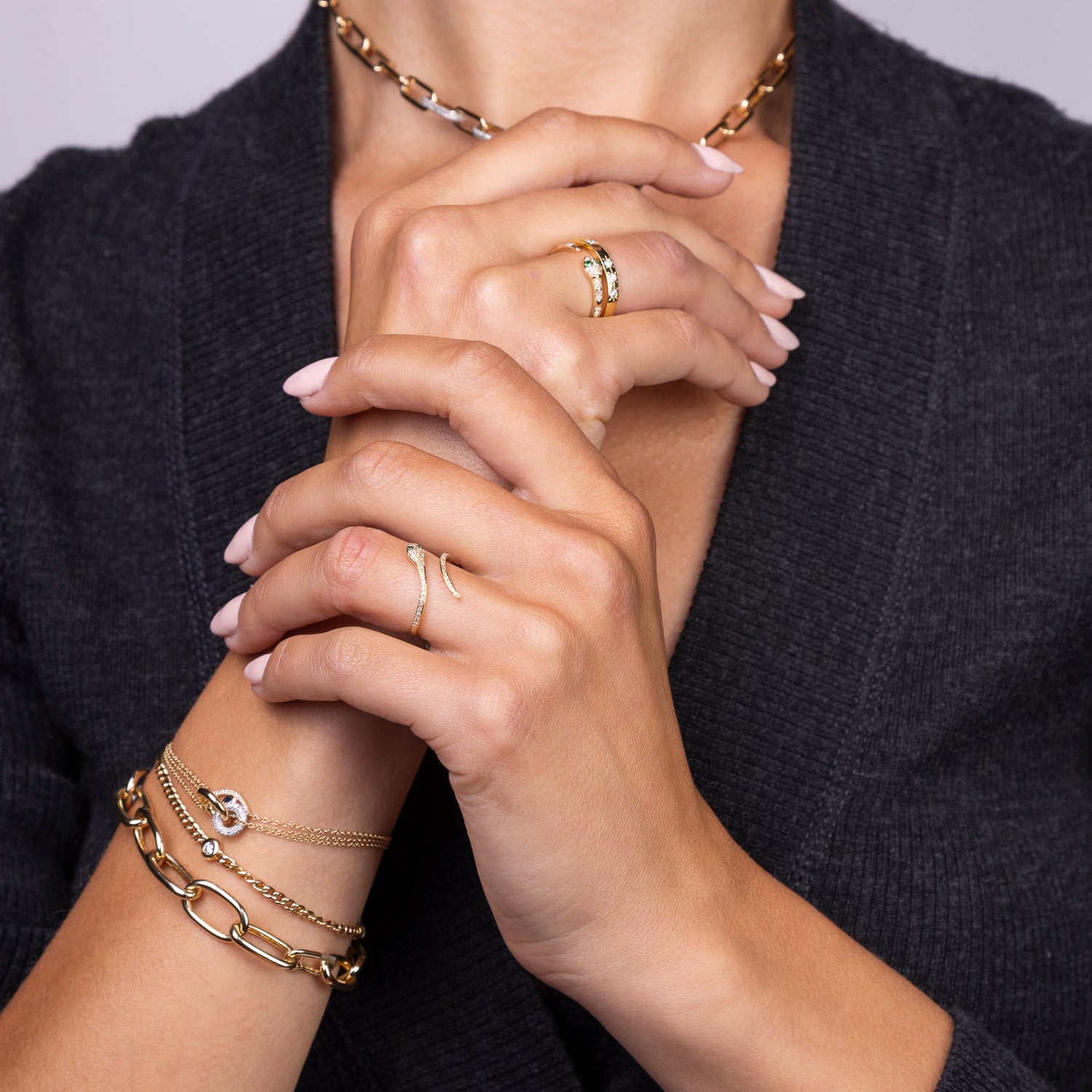 Cuban Chain Bracelet with Solitaire Diamond