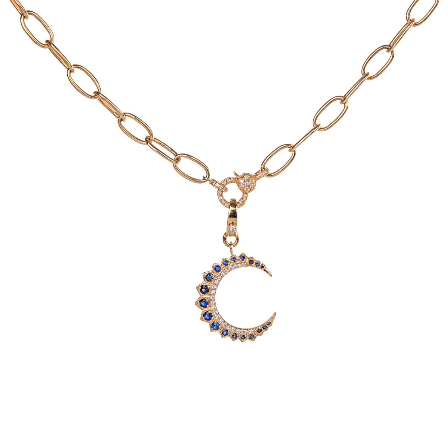 Radiant Crescent Moon Charm