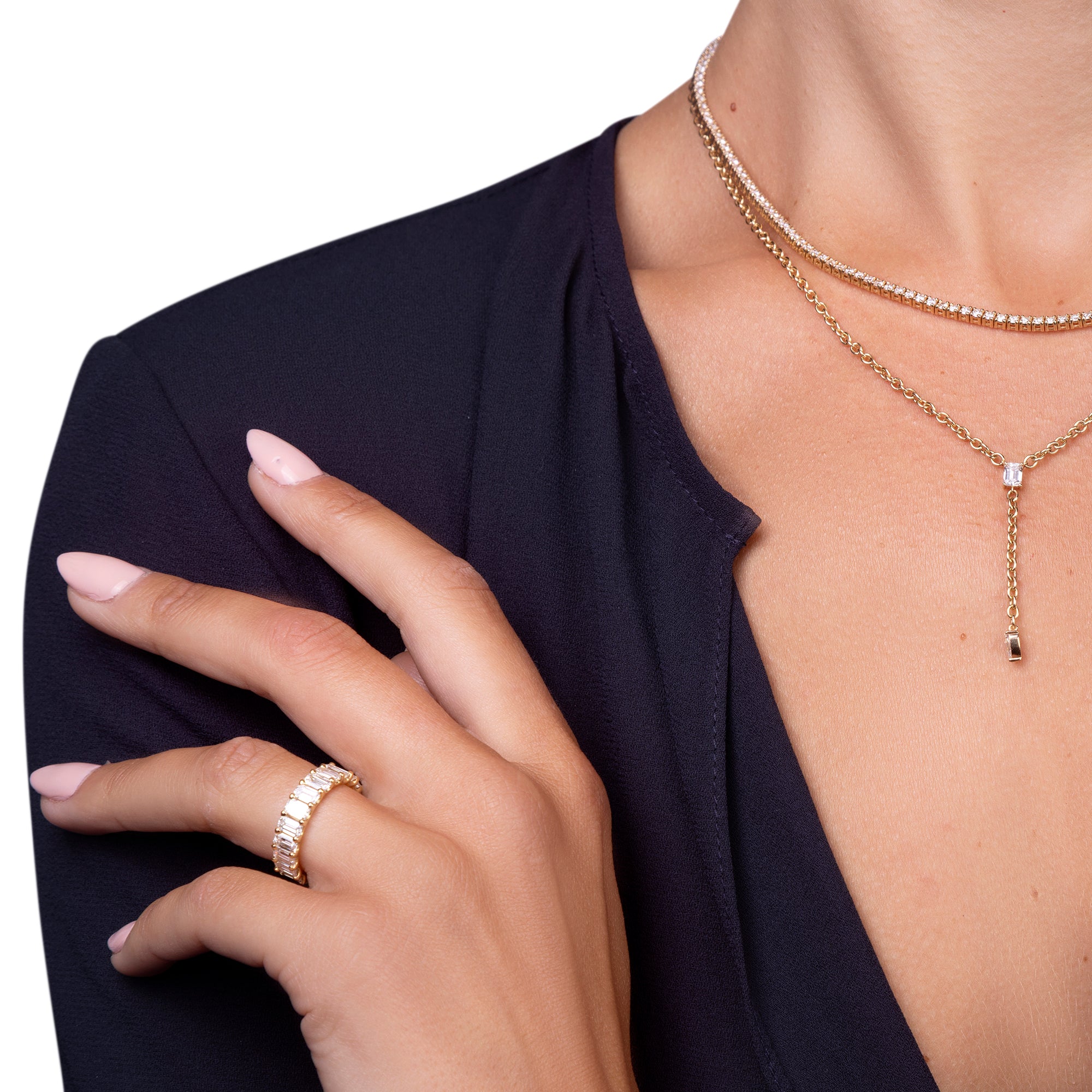 Diamond Lariat Necklace