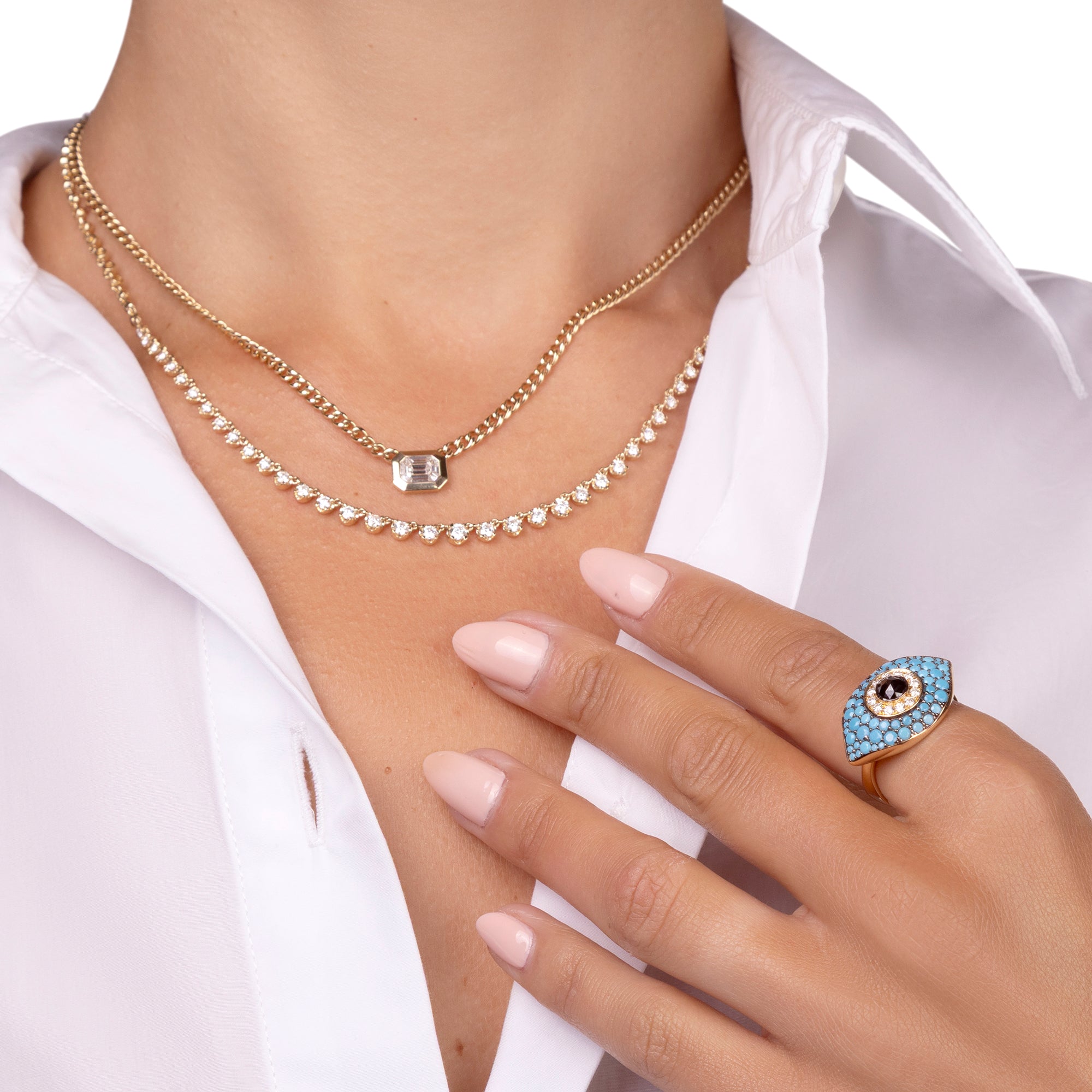 Dynamic Turquoise Evil Eye Ring