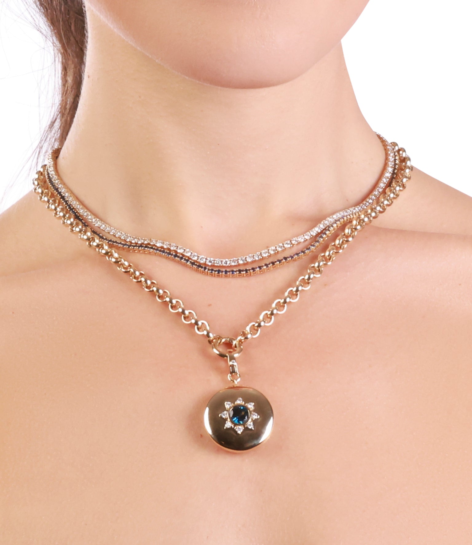 Single Clasp Circle Link Chain