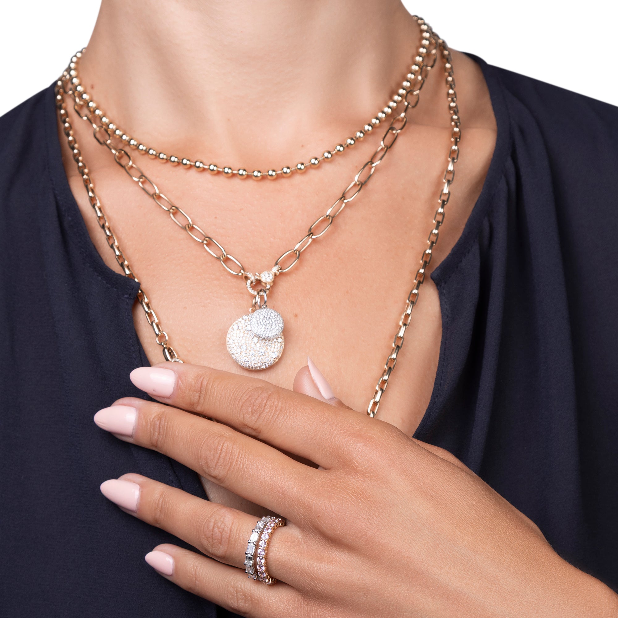 Pink Sapphire Eternity Ring