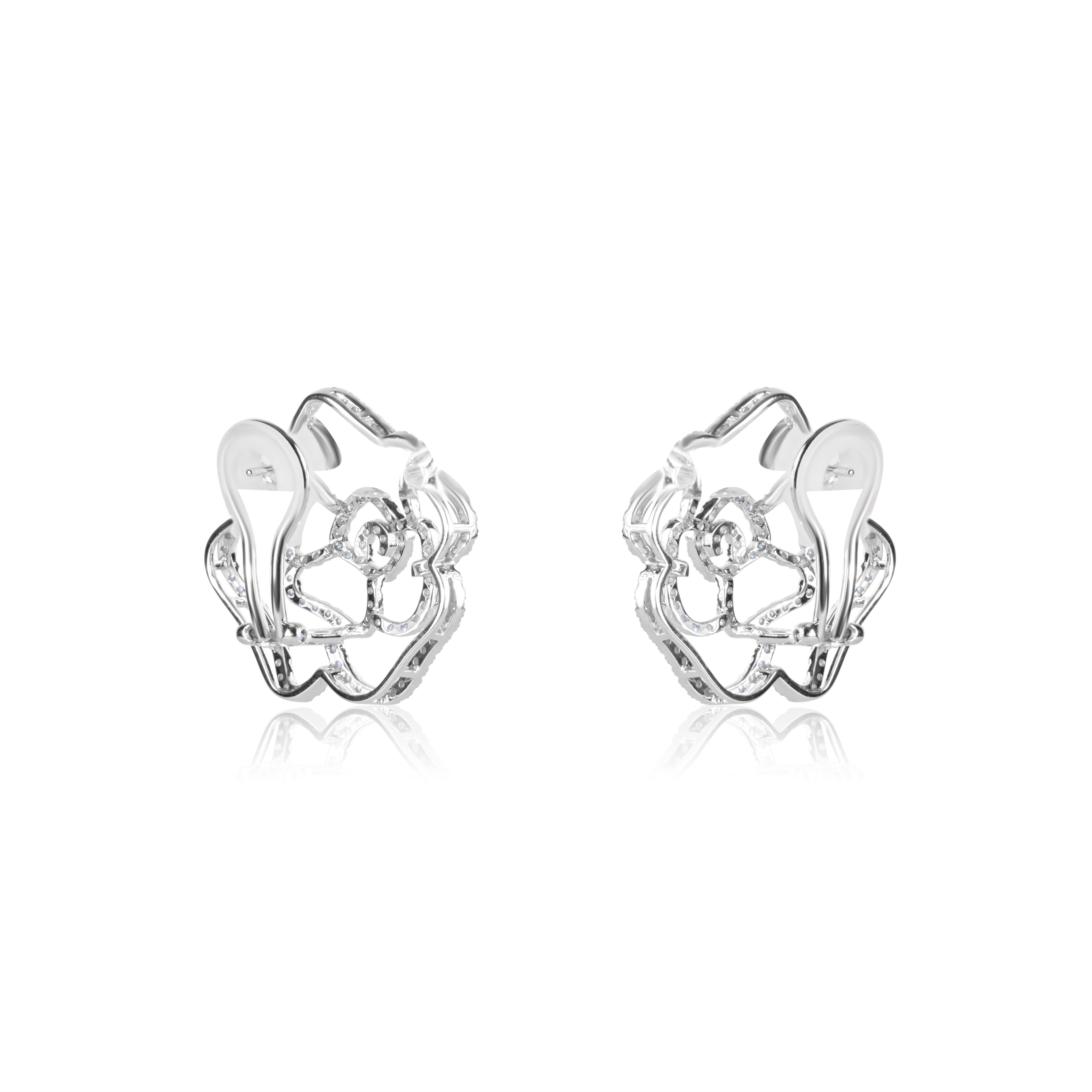 Dramatic Rose Stud Earrings