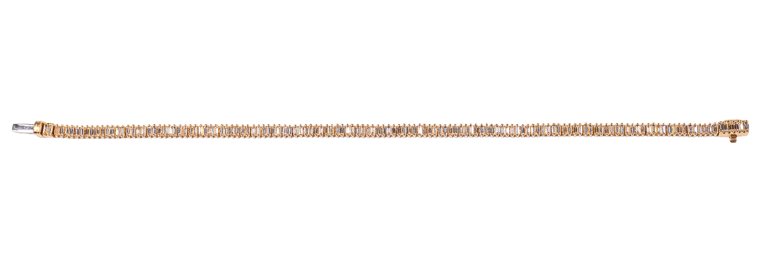 Sleek Baguette Diamond Bracelet