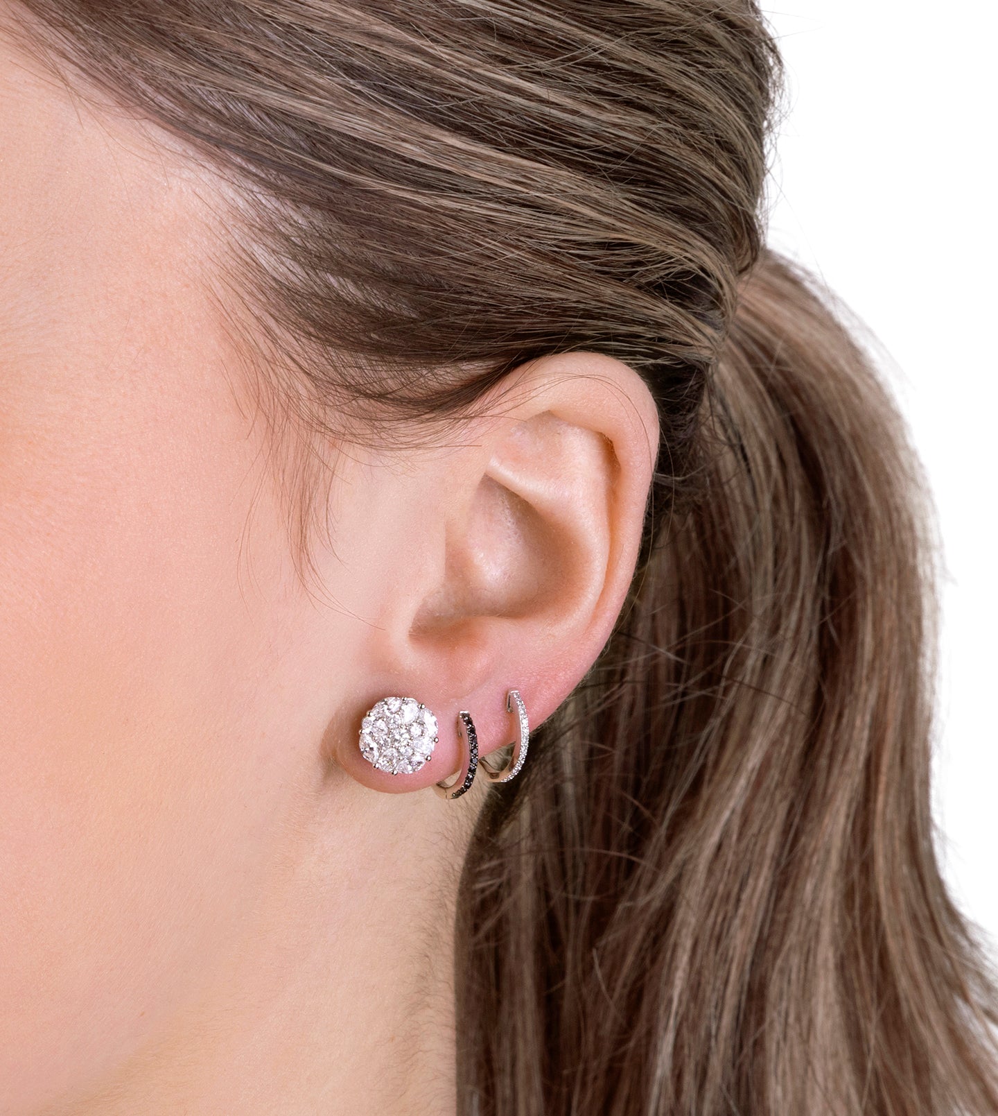 Diamond Mosaic Studs