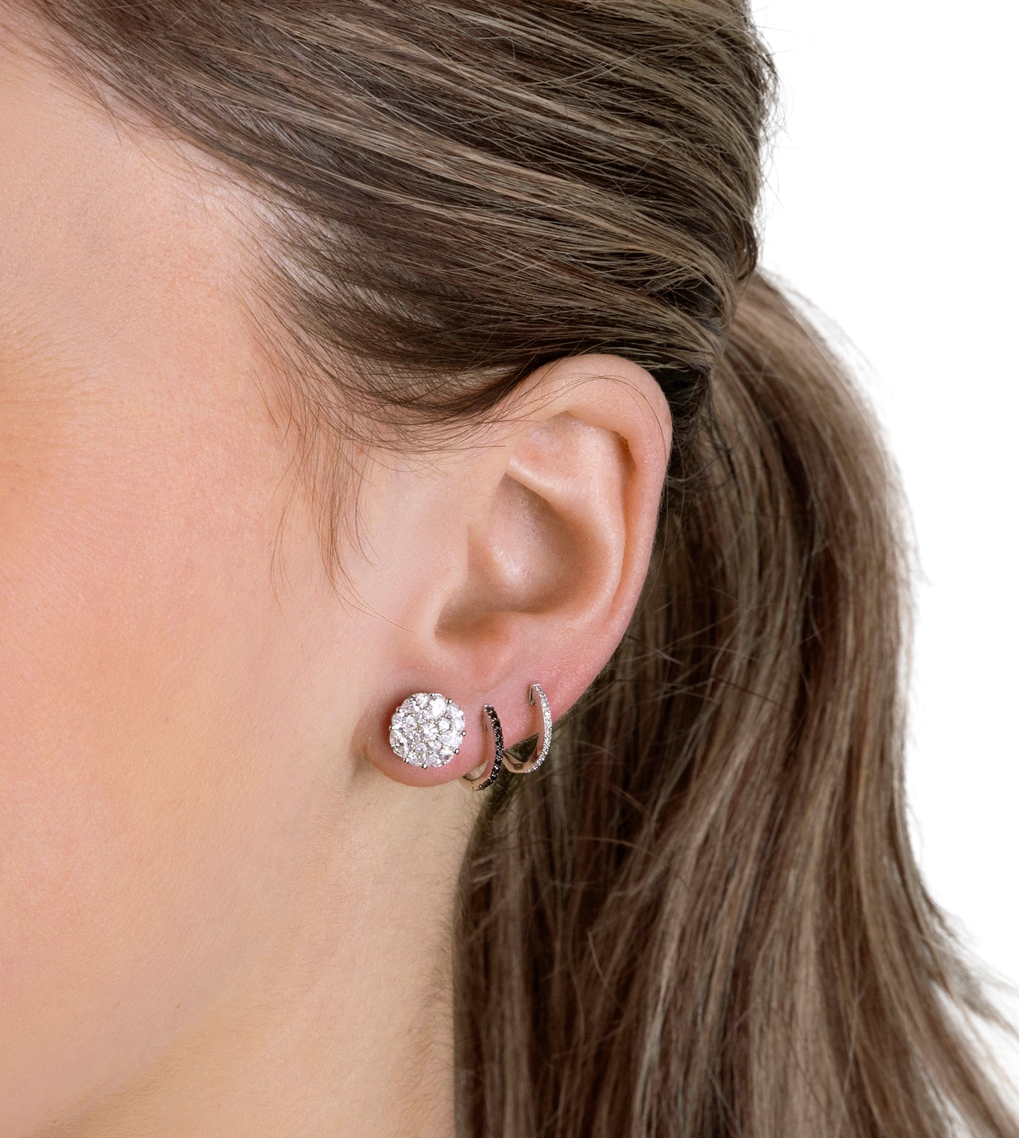 Diamond Mosaic Studs