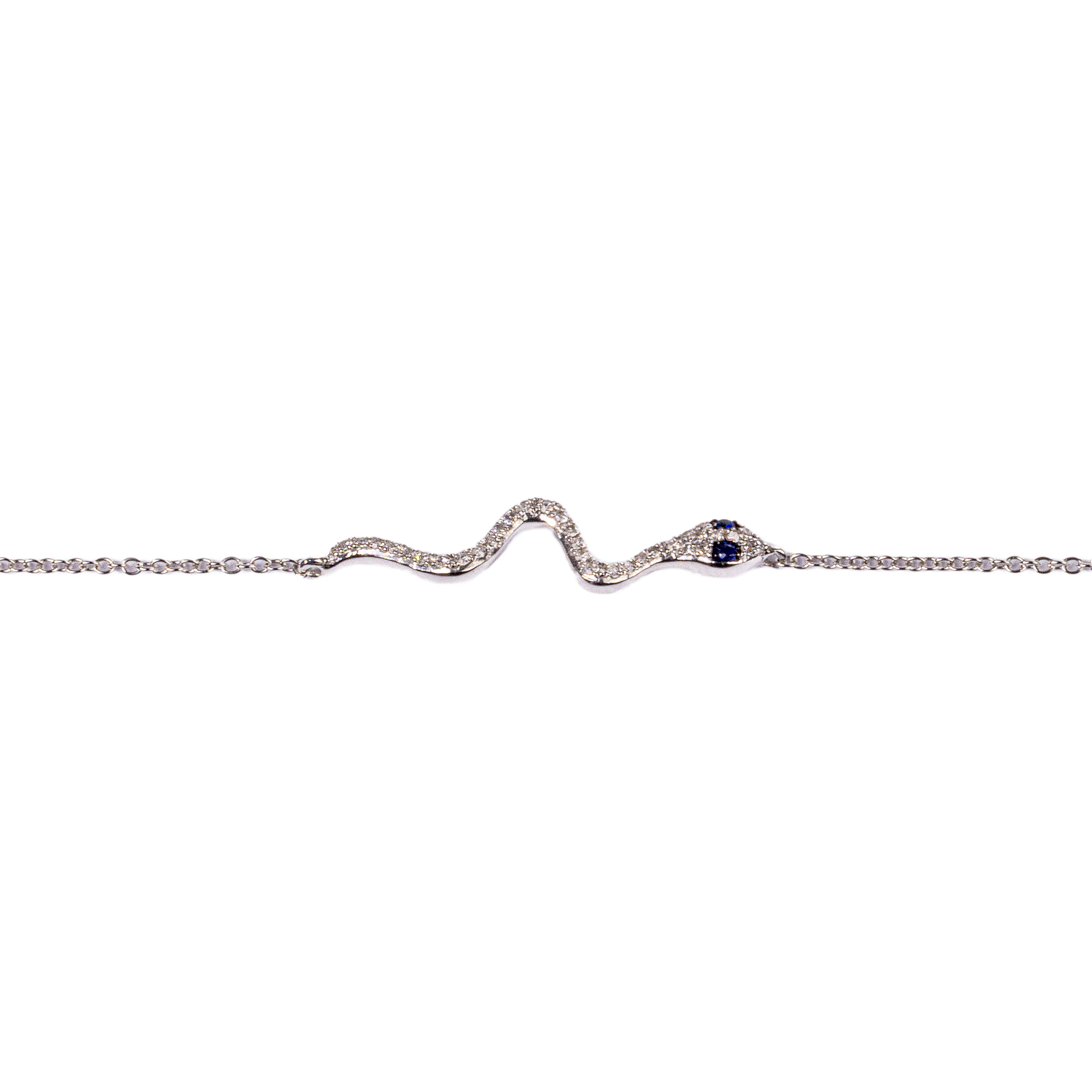 Delicate Diamond Snake Bracelet